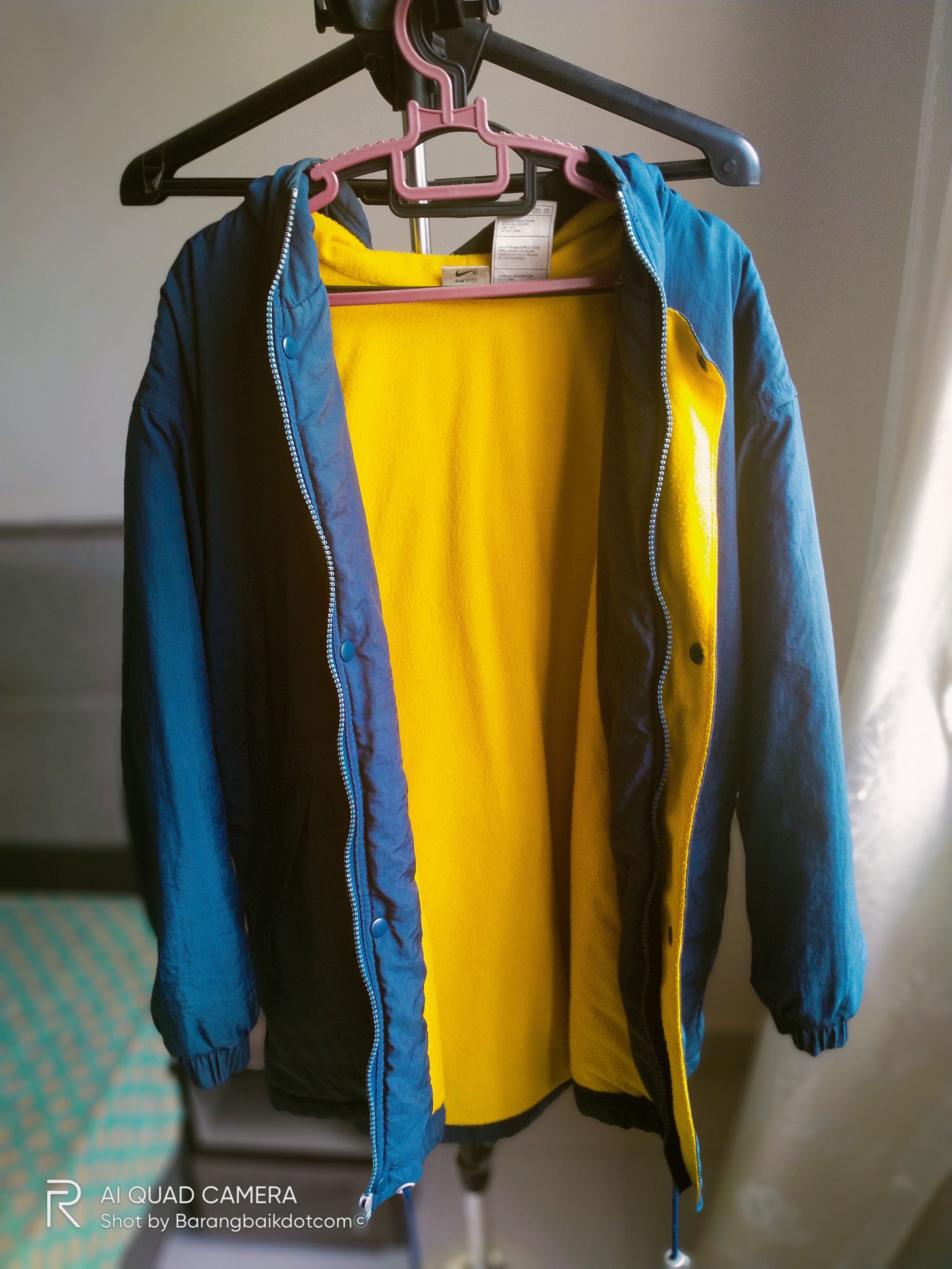 Nike × Vintage Vintage 90s Nike big swoosh embroidery hoodie size M Size US M / EU 48-50 / 2 - 6 Thumbnail