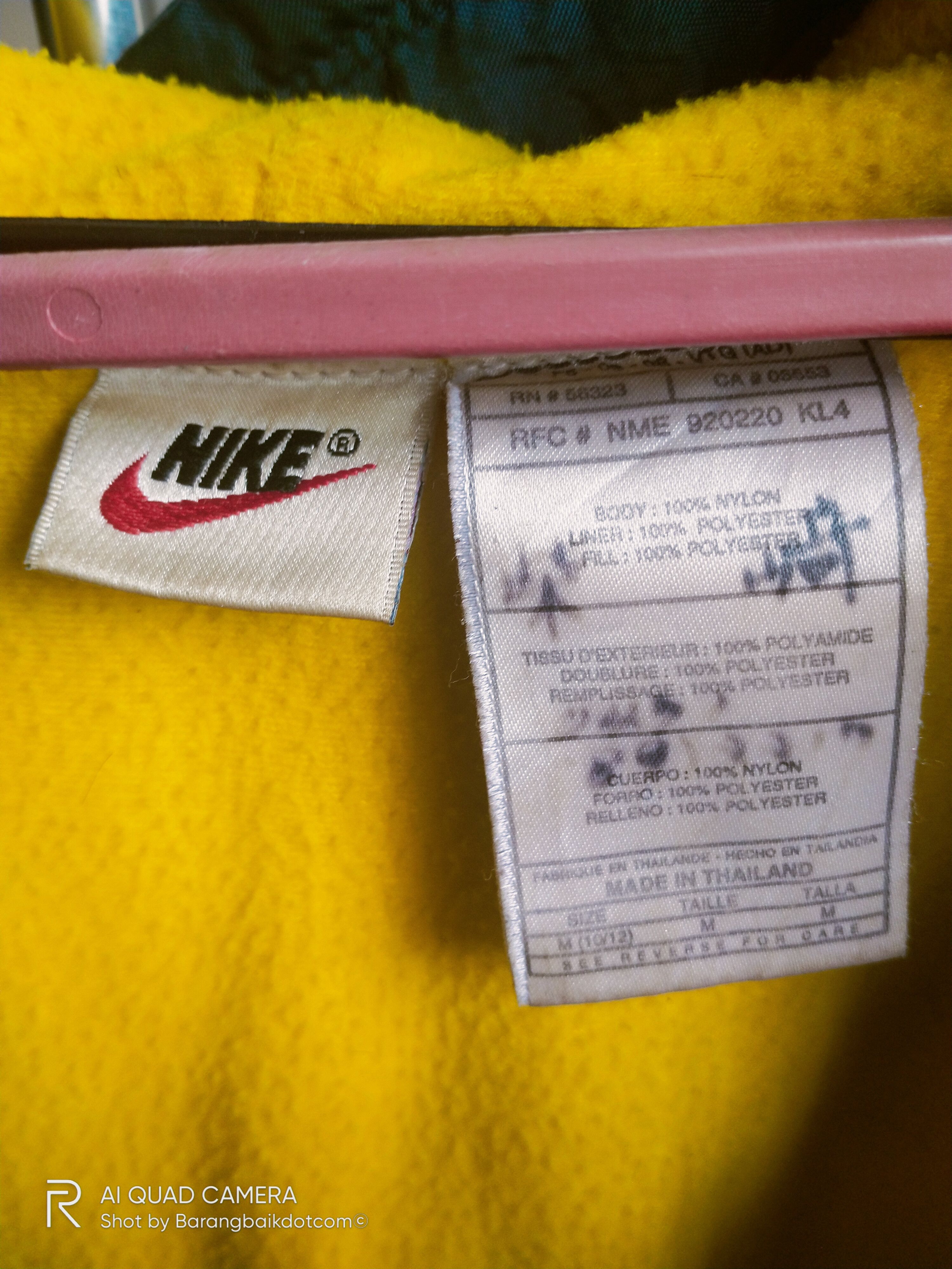Nike × Vintage Vintage 90s Nike big swoosh embroidery hoodie size M Size US M / EU 48-50 / 2 - 13 Thumbnail