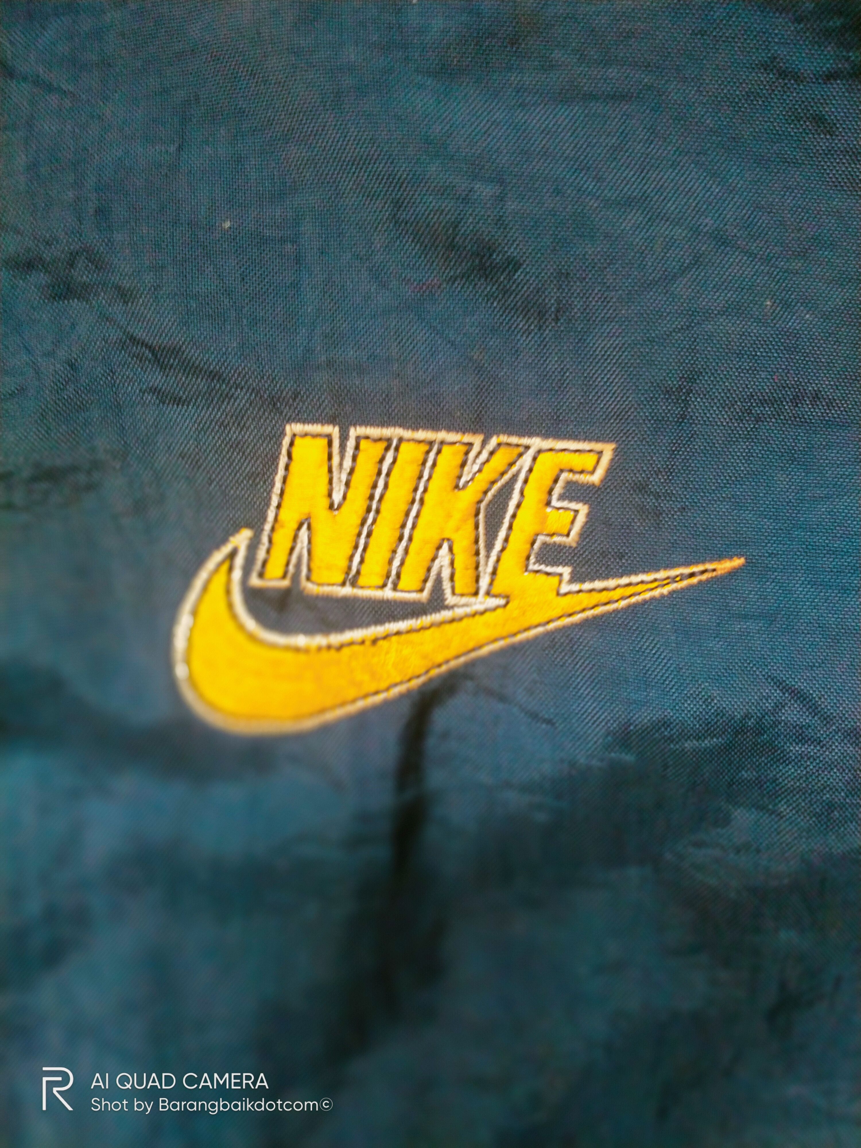 Nike × Vintage Vintage 90s Nike big swoosh embroidery hoodie size M Size US M / EU 48-50 / 2 - 11 Thumbnail