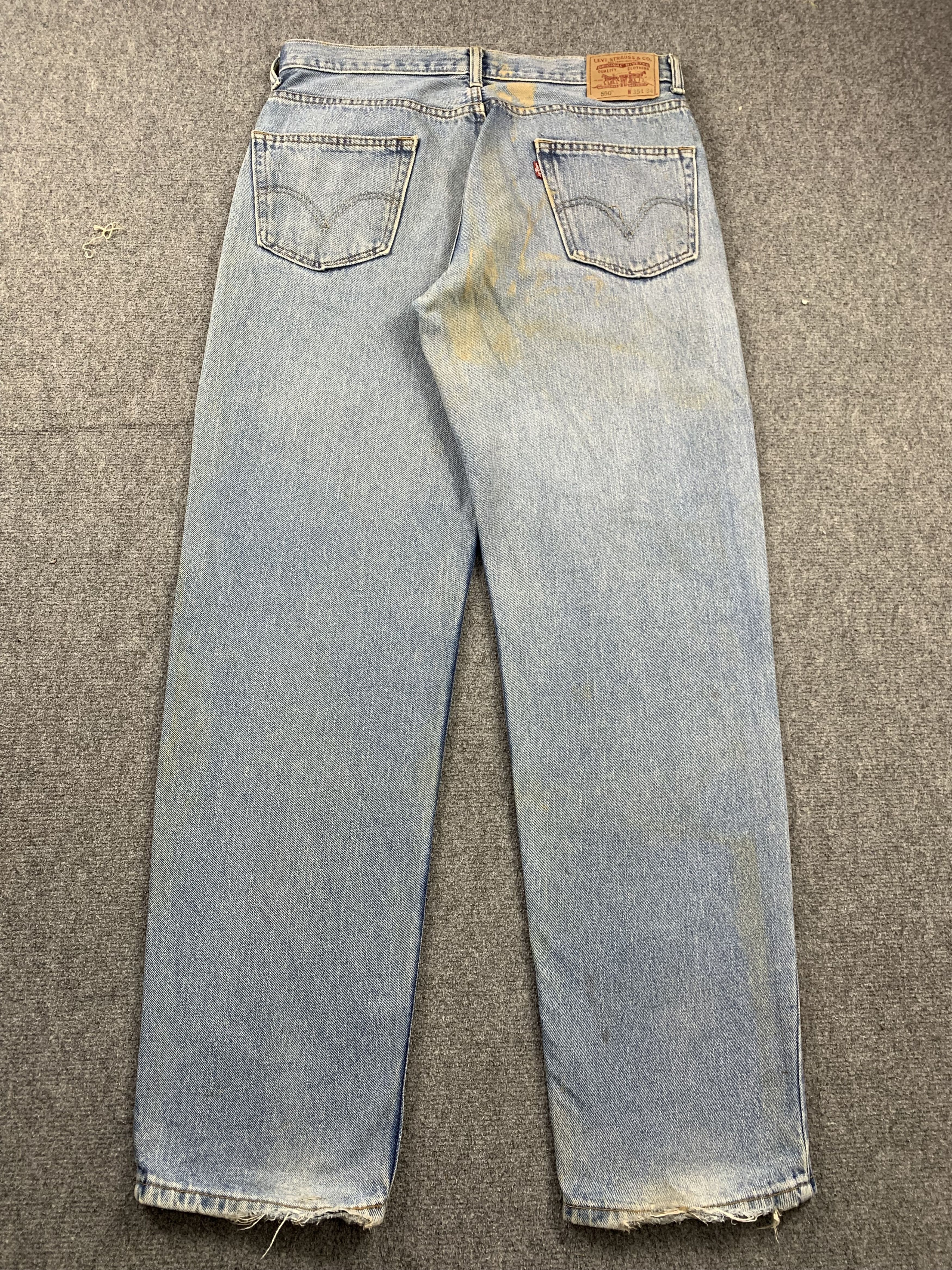 Levi's Vintage Levis 550 Faded Blue Jeans DP2153 Size US 34 / EU 50 - 2 Thumbnail