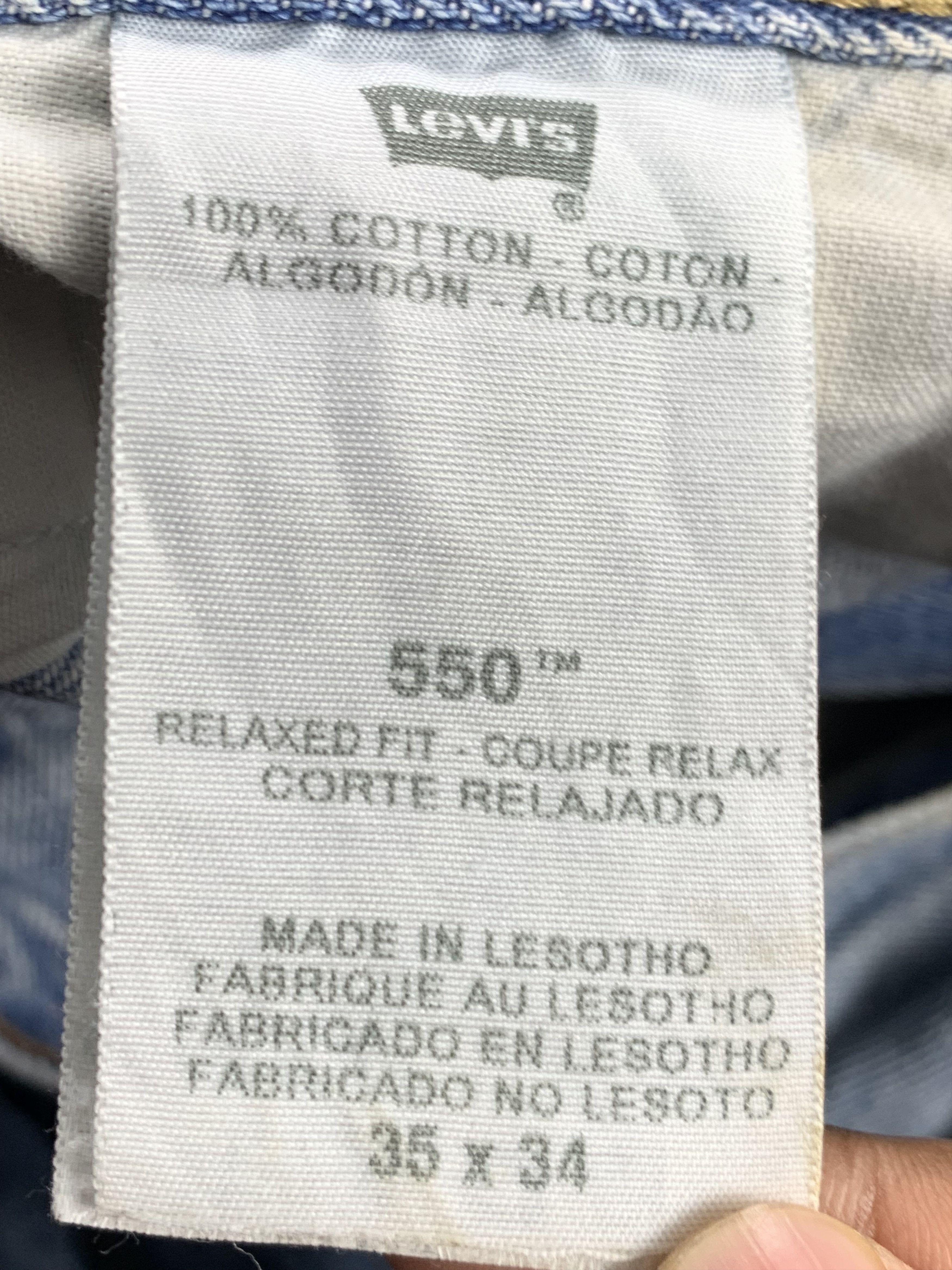 Levi's Vintage Levis 550 Faded Blue Jeans DP2153 Size US 34 / EU 50 - 7 Thumbnail