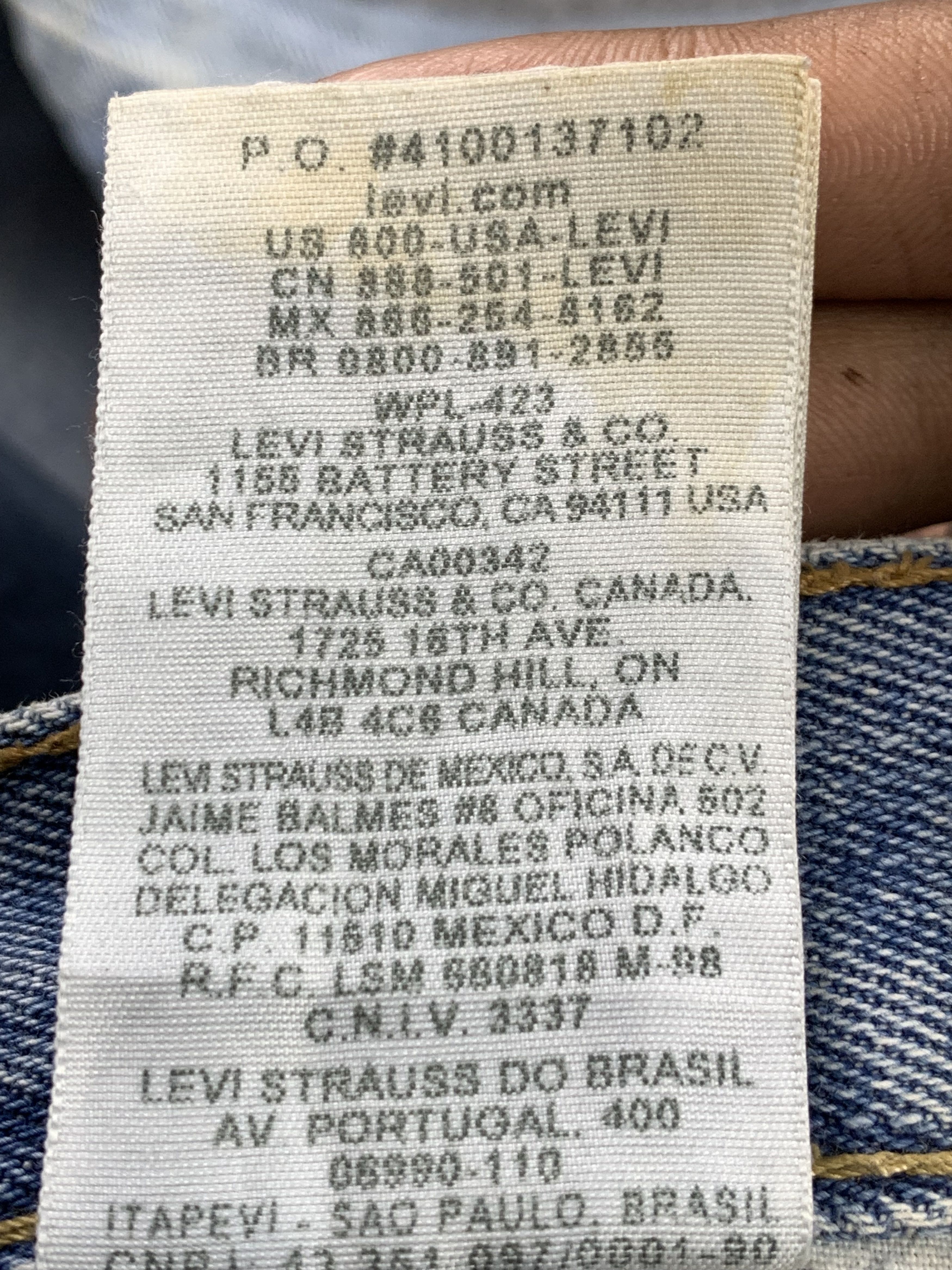 Levi's Vintage Levis 550 Faded Blue Jeans DP2153 Size US 34 / EU 50 - 5 Thumbnail