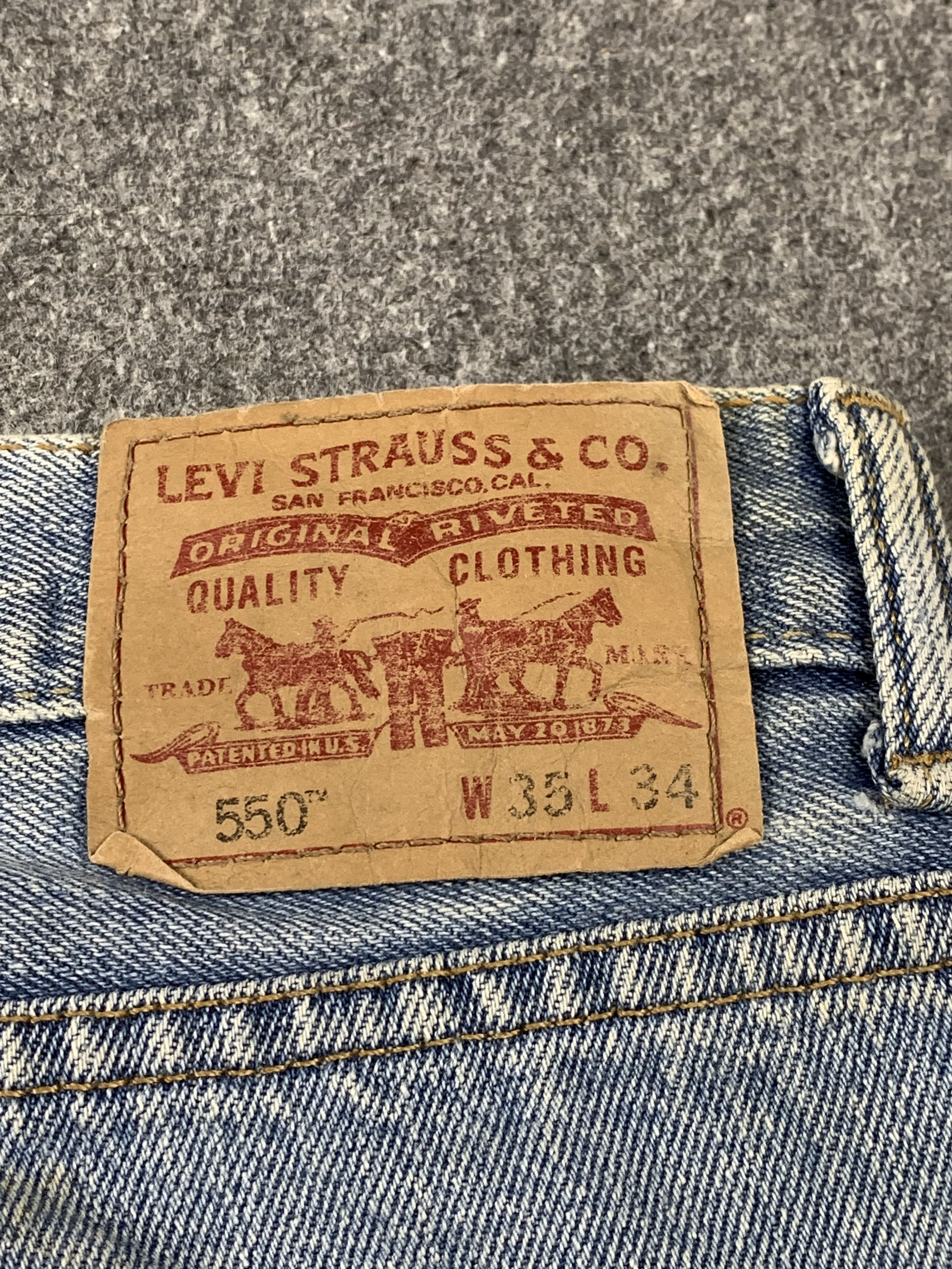 Levi's Vintage Levis 550 Faded Blue Jeans DP2153 Size US 34 / EU 50 - 3 Thumbnail