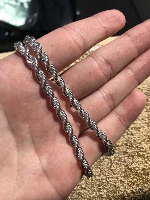 Jewelry White Gold Chain (PVD) Size ONE SIZE - 2 Thumbnail