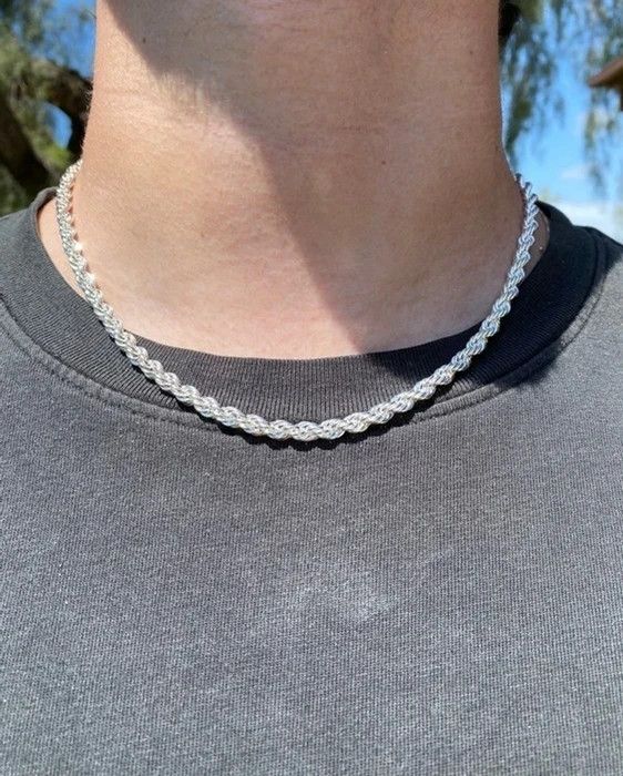 Jewelry White Gold Chain (PVD) Size ONE SIZE - 1 Thumbnail
