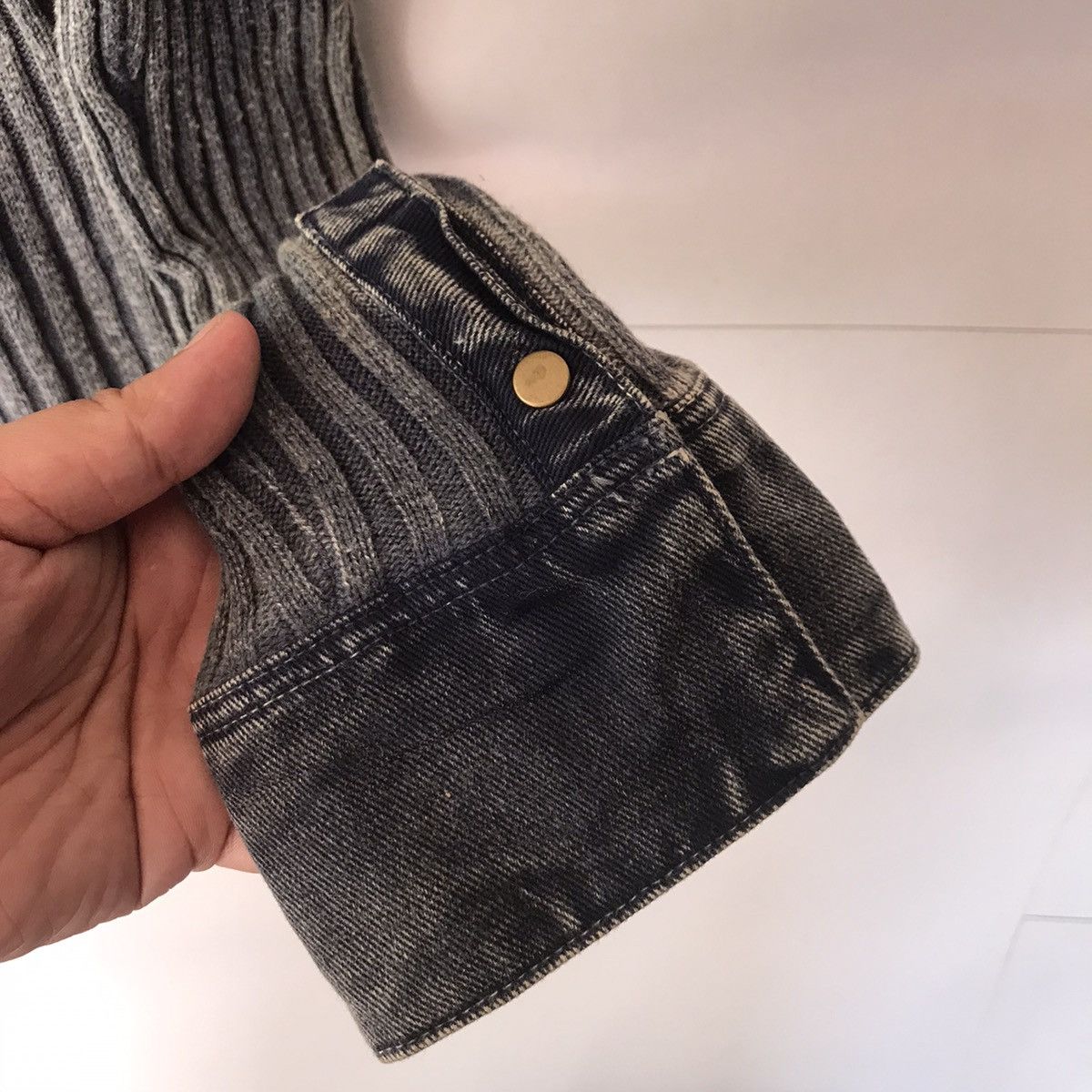 If Six Was Nine × Japanese Brand × Tornado Mart IY BASICS JAPANESE KNIT INDIGO PUNK WOMEN JACKET Size M / US 6-8 / IT 42-44 - 7 Thumbnail