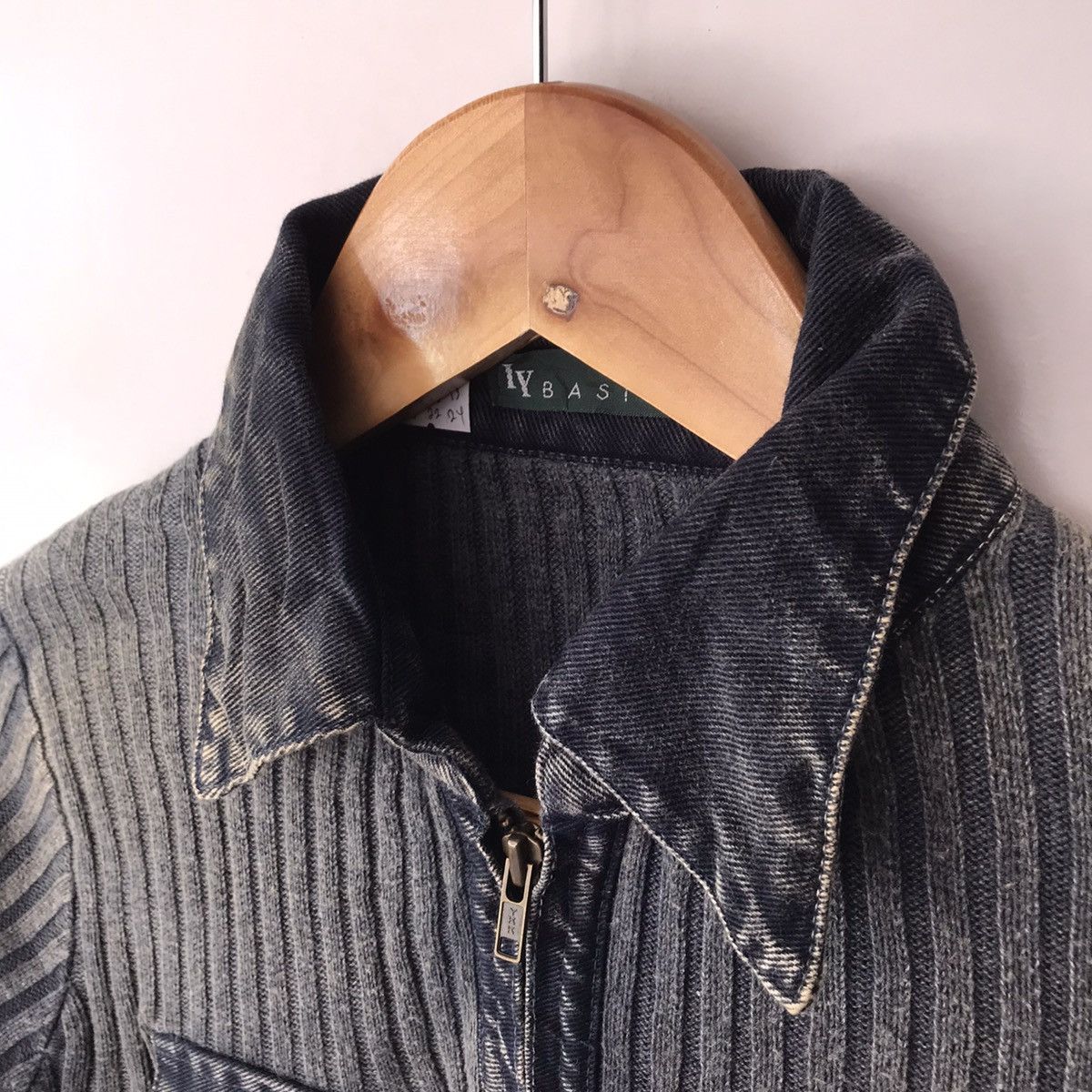 If Six Was Nine × Japanese Brand × Tornado Mart IY BASICS JAPANESE KNIT INDIGO PUNK WOMEN JACKET Size M / US 6-8 / IT 42-44 - 4 Thumbnail