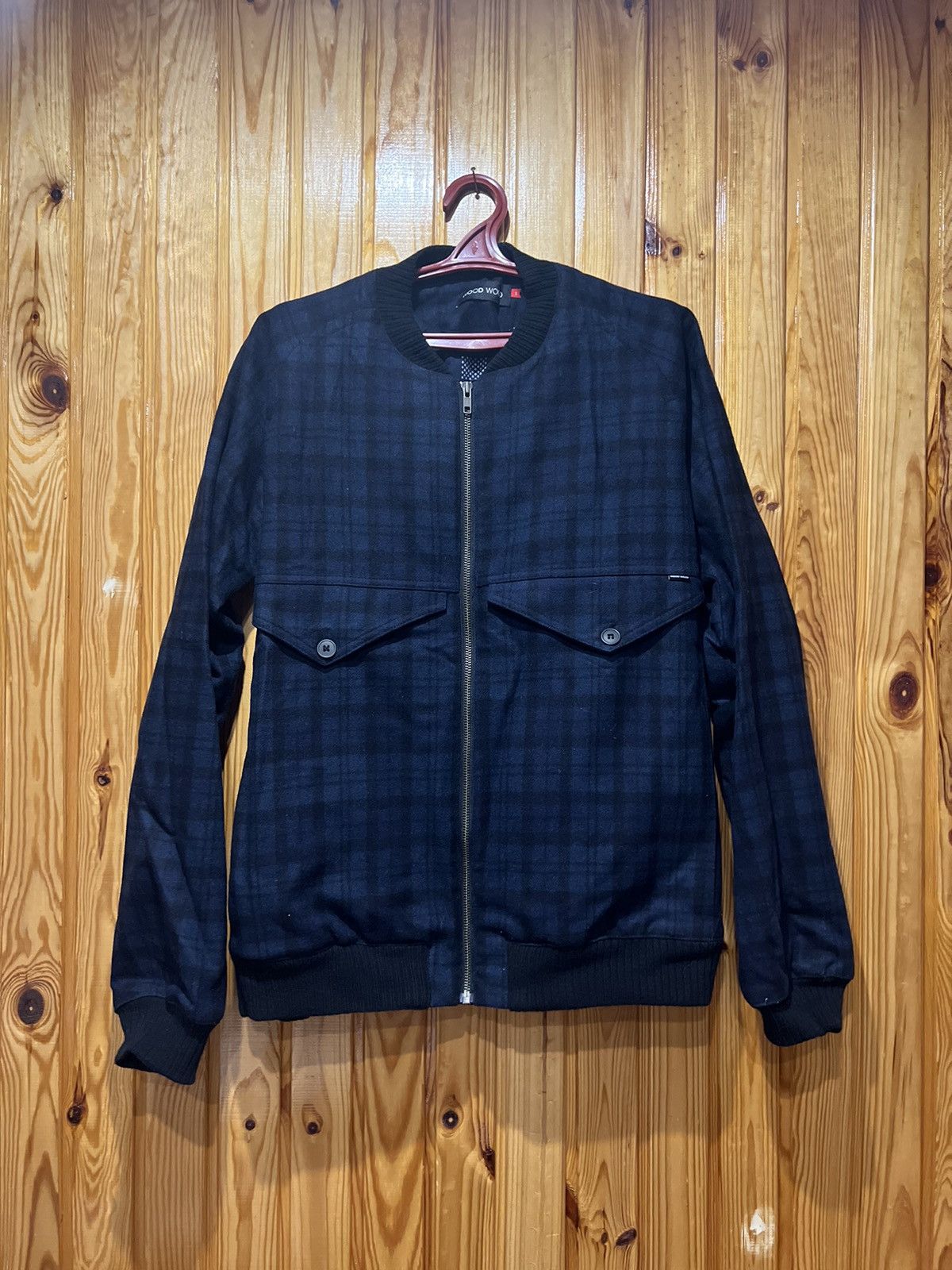Wood Wood wool bomber jacket🔥