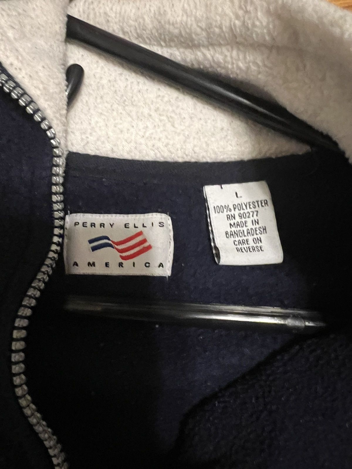 Perry Ellis × Vintage Vintage Perry Ellis Quarter Zip Fleece Size US L / EU 52-54 / 3 - 3 Thumbnail