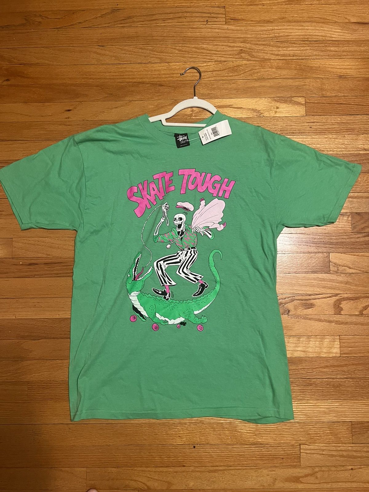 stussy skate tough RAT 袖プリント デカロゴ-中古 買取店舗