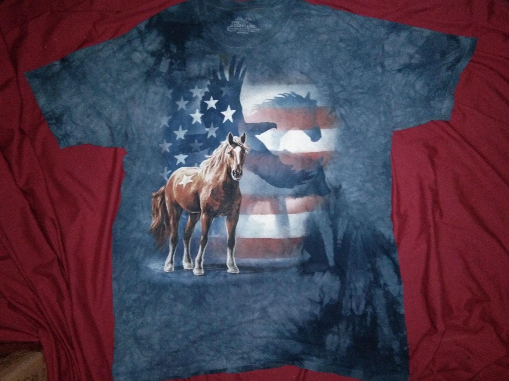 The Mountain The Mountain American USA tshirt tiedye animal size 2XL Size US XXL / EU 58 / 5 - 2 Thumbnail