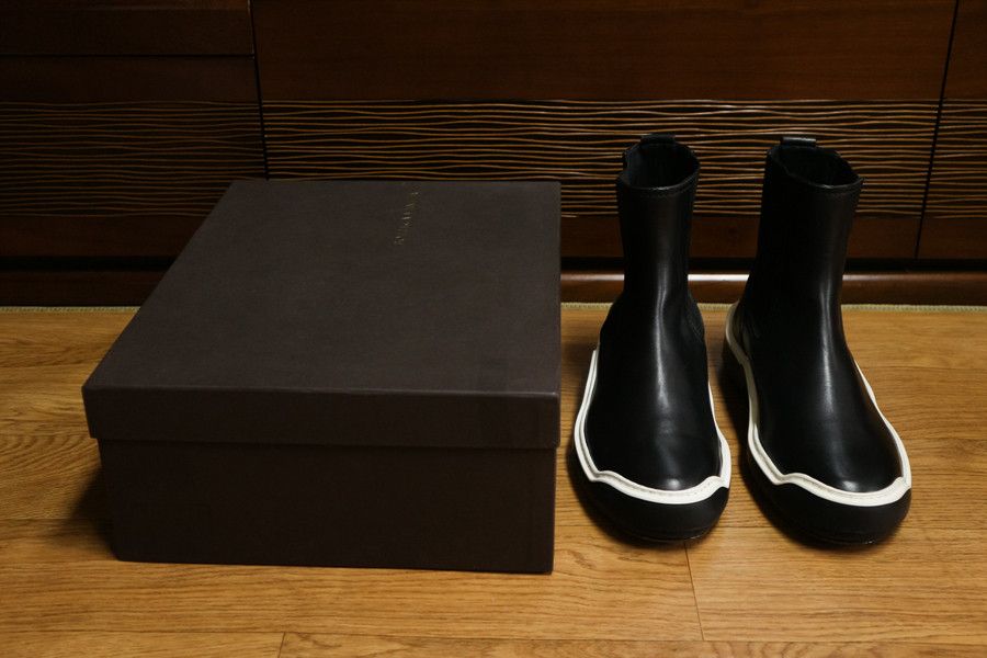 Bottega Veneta Bottega Veneta Ankle Boots Black White sz 40 Size US 7 / EU 40 - 13 Thumbnail