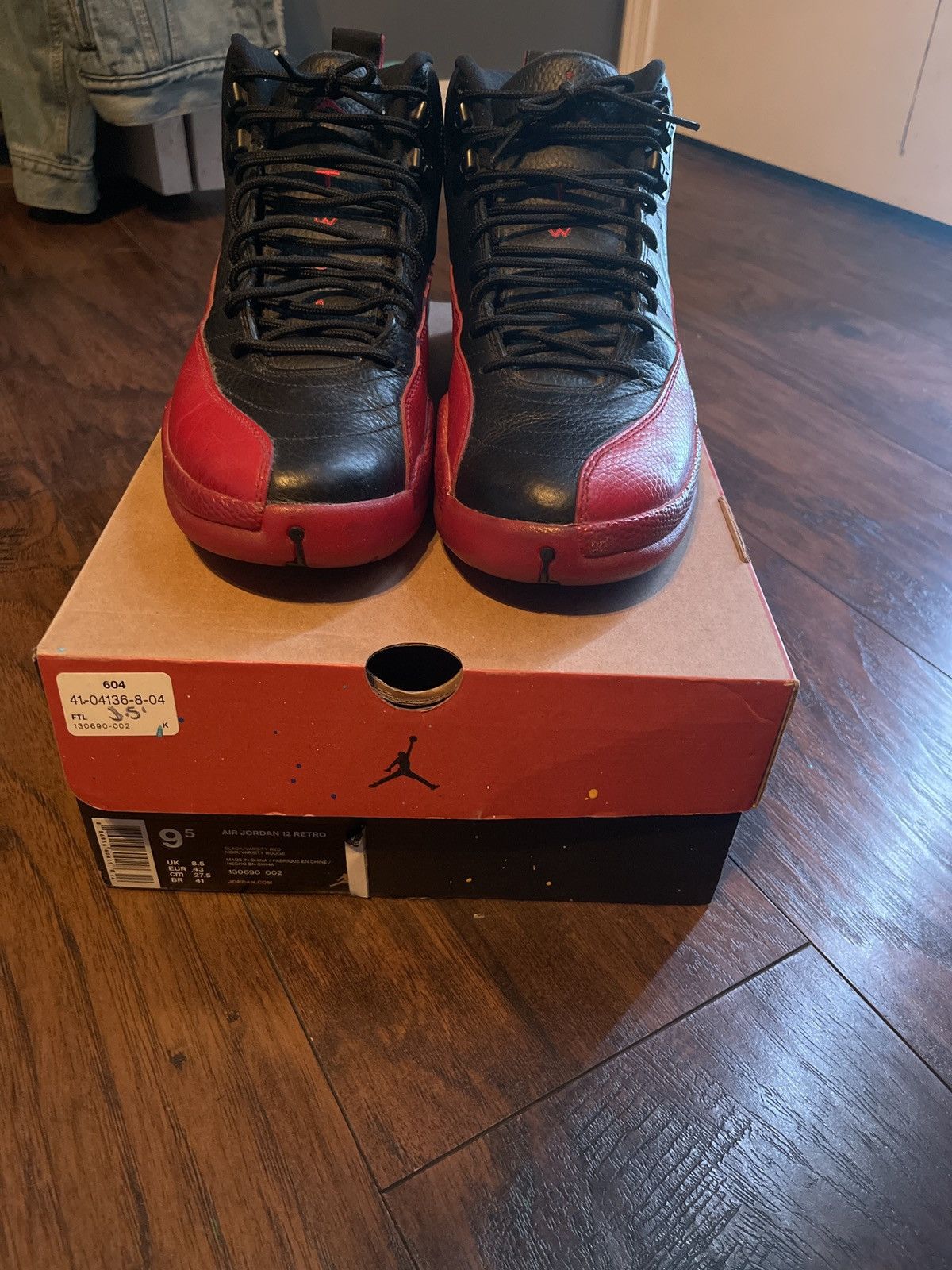 Air Jordan Retro 12’s “Flu Game” 2016 Size 9.5