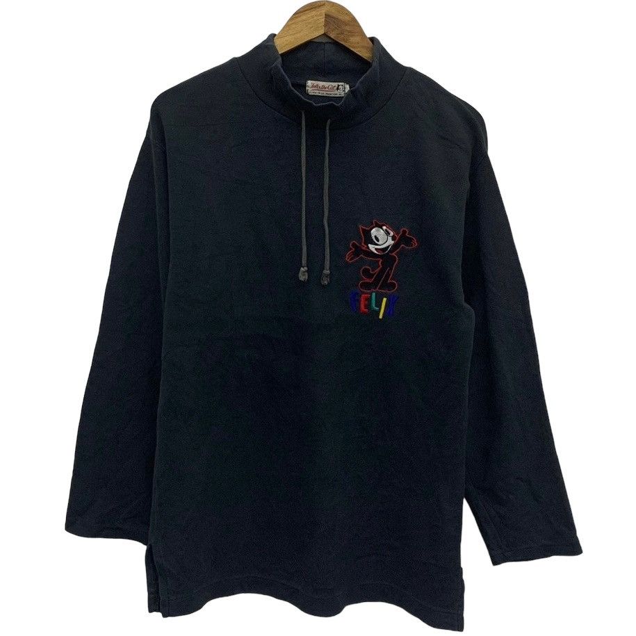 Vintage 90s Felix Embroidery Logo Long Sleeve Shirt. #KD