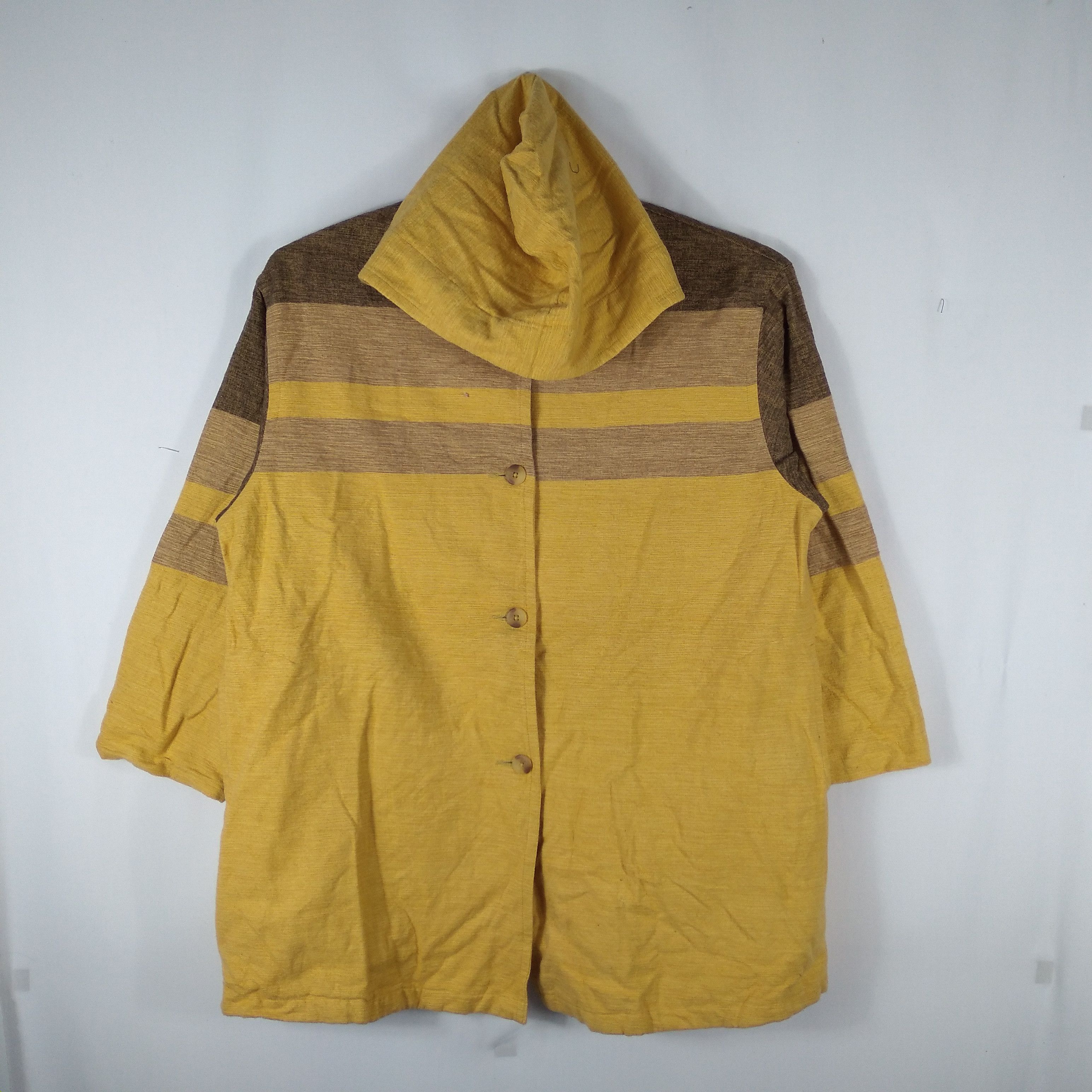 Designer × Vintage Vintage Yokohama Motachi Half Stipes Buttons Hoodie Jacket Size US M / EU 48-50 / 2 - 1 Thumbnail