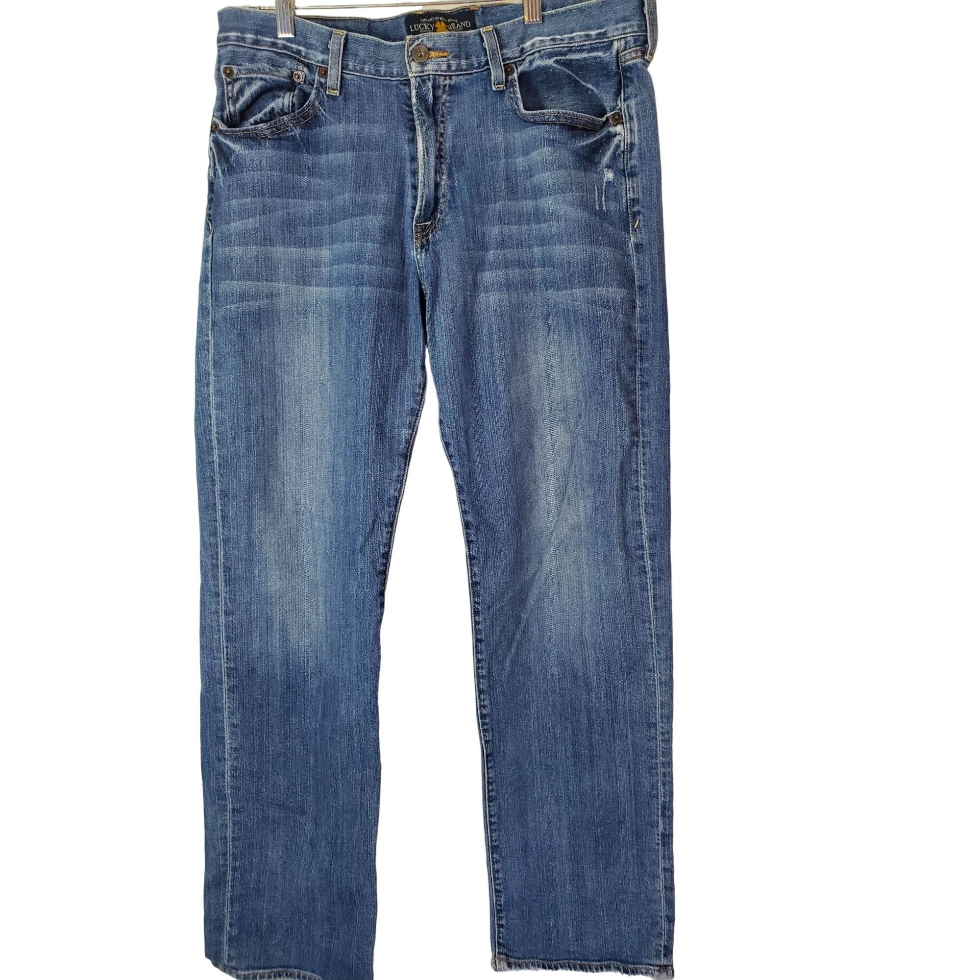 Lucky Brand Lucky Brand 361 Vintage Straight Mens Blue Medium Wash ...