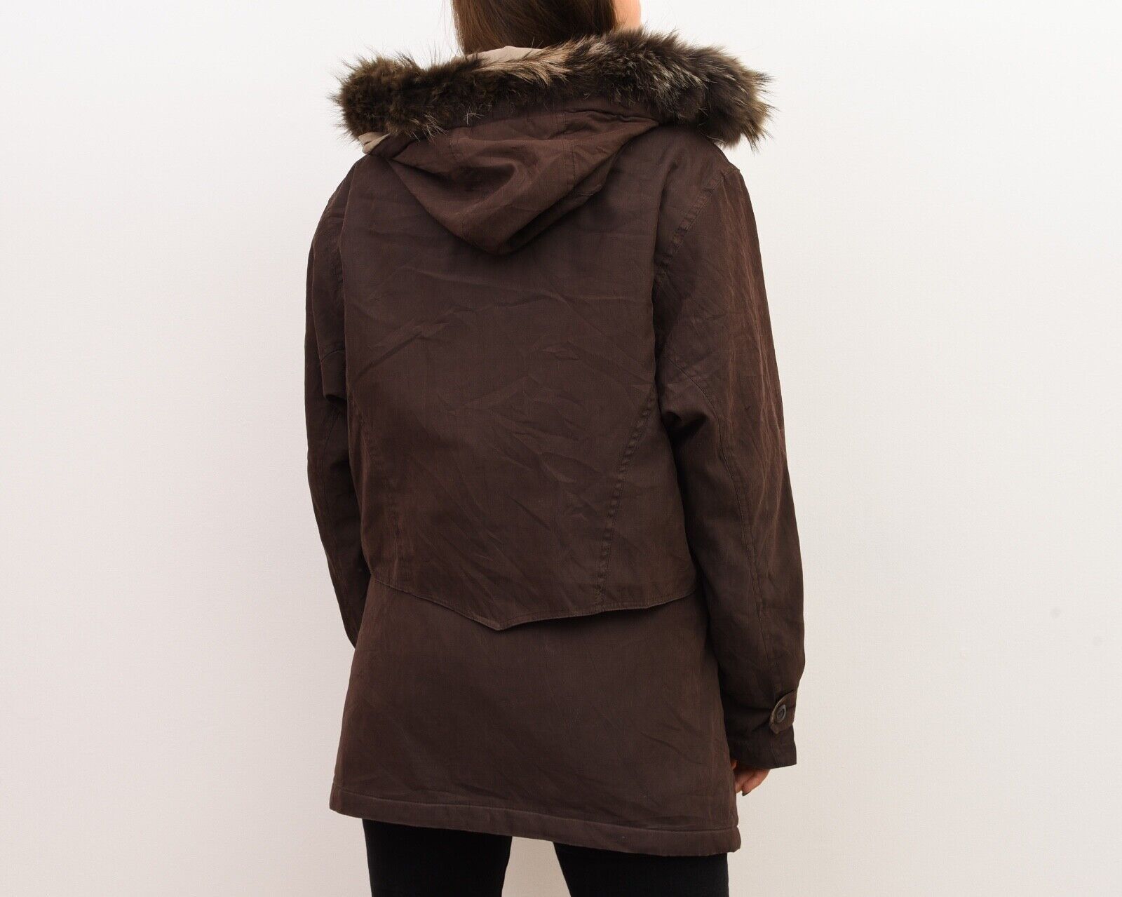 London Fog × Vintage Women M Parka Jacket Coat Slightly Insulate Removable Hood Size M / US 6-8 / IT 42-44 - 7 Thumbnail