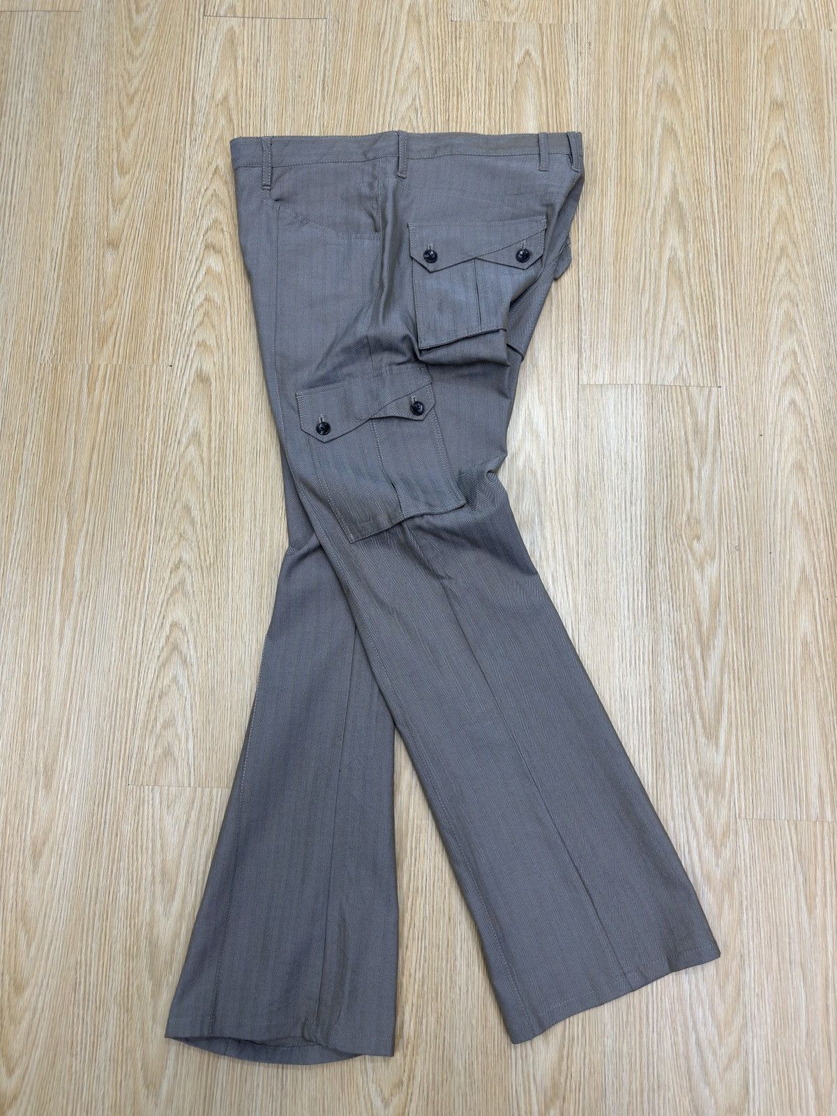 Designer × Michel Klein Michel Klein Flare Cargo Pant Size 32 J530 Size US 32 / EU 48 - 3 Thumbnail