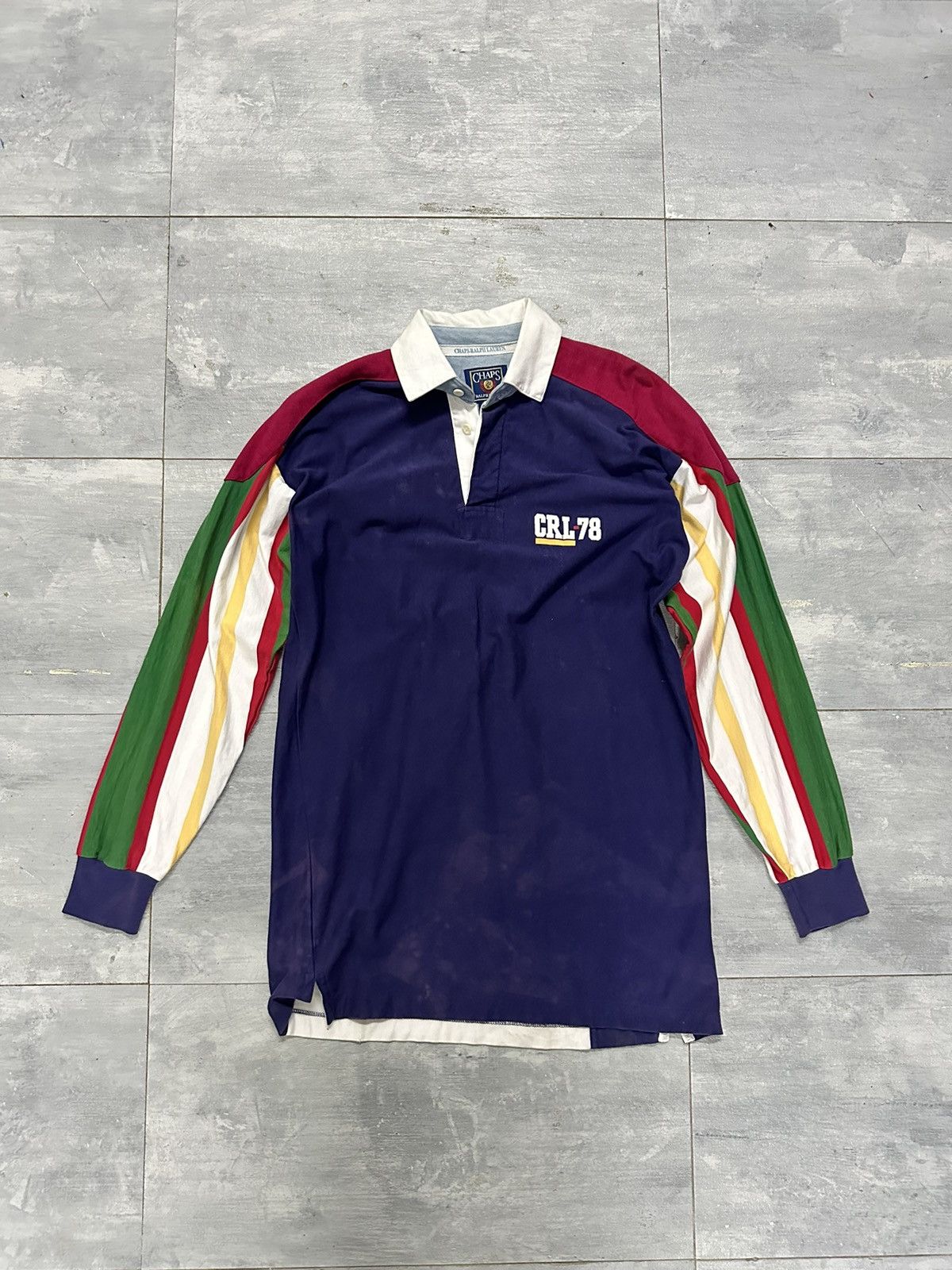 Polo Ralph Lauren VTG Chaps CRL-78 Faded Polo Shirts Size US M / EU 48-50 / 2 - 4 Thumbnail