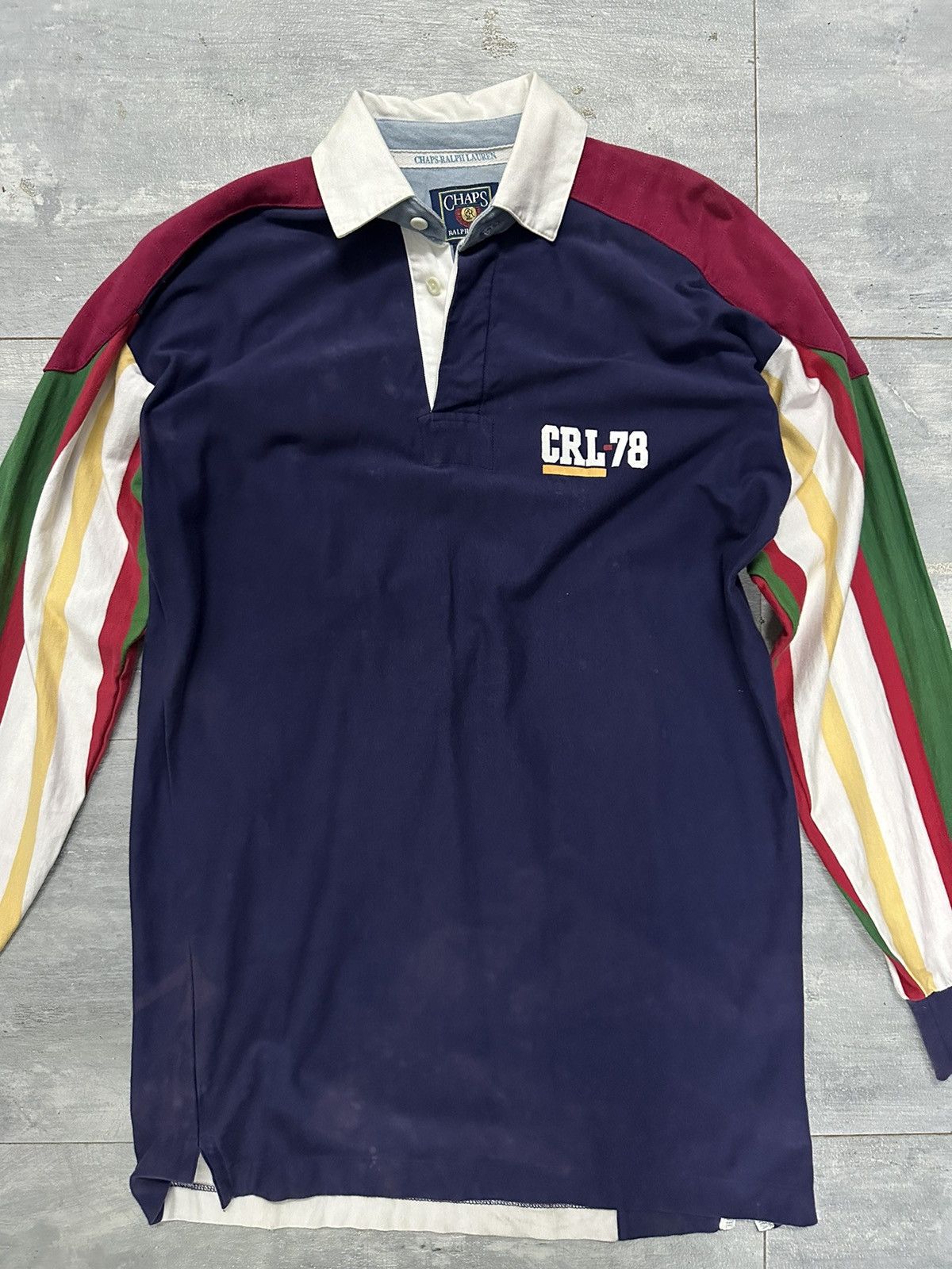 Polo Ralph Lauren VTG Chaps CRL-78 Faded Polo Shirts Size US M / EU 48-50 / 2 - 5 Thumbnail