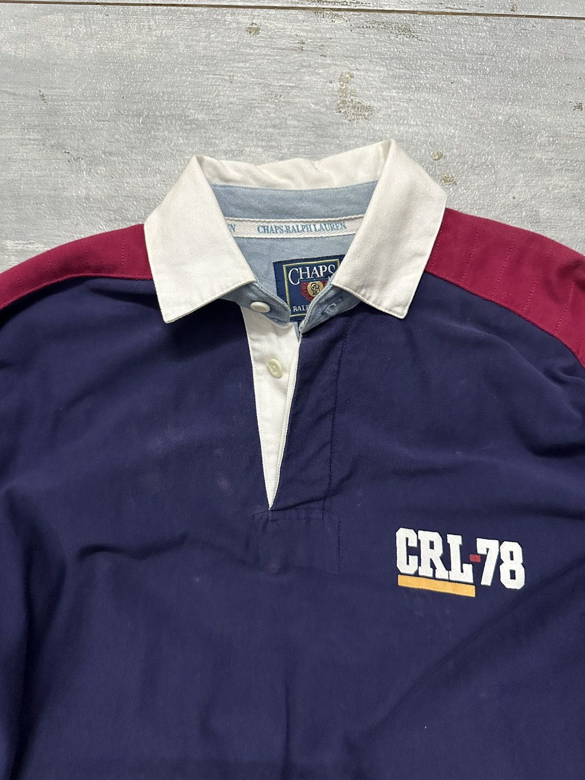 Polo Ralph Lauren VTG Chaps CRL-78 Faded Polo Shirts Size US M / EU 48-50 / 2 - 9 Thumbnail
