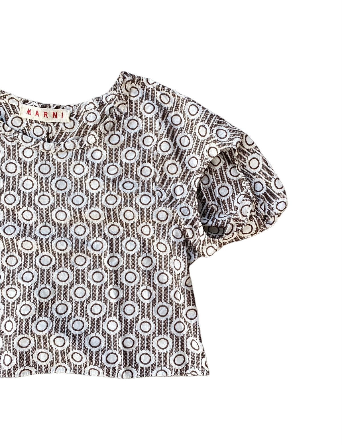Marni Marni Polka Dot Crop Blouse Size S / US 4 / IT 40 - 3 Thumbnail