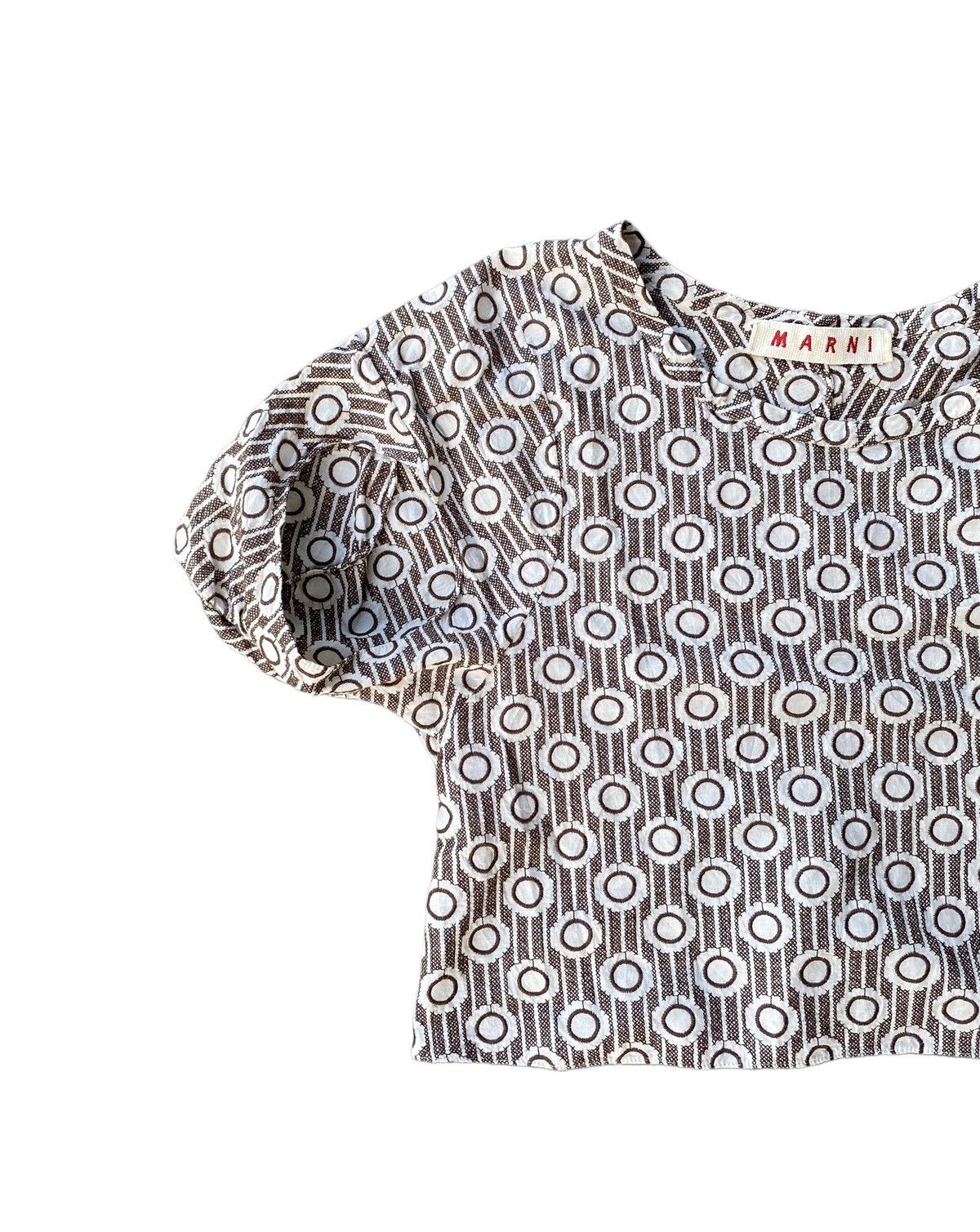 Marni Marni Polka Dot Crop Blouse Size S / US 4 / IT 40 - 4 Thumbnail