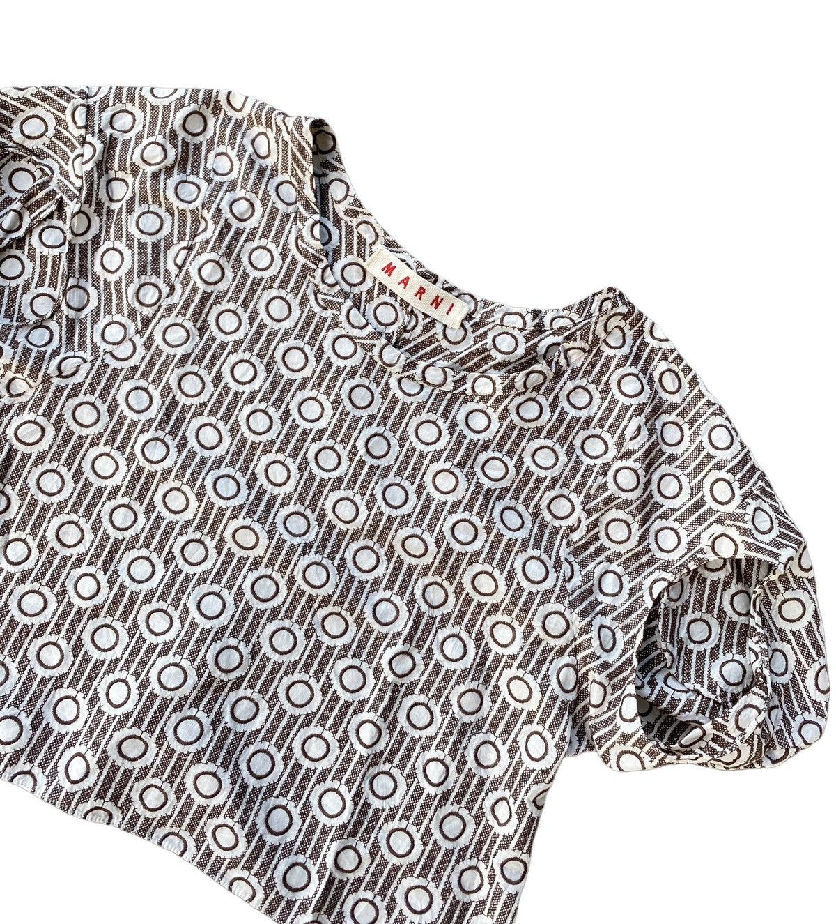 Marni Marni Polka Dot Crop Blouse Size S / US 4 / IT 40 - 1 Thumbnail