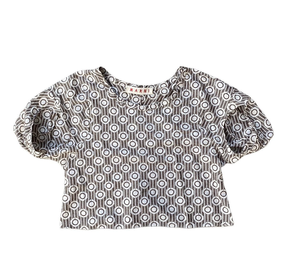 Marni Marni Polka Dot Crop Blouse Size S / US 4 / IT 40 - 2 Thumbnail
