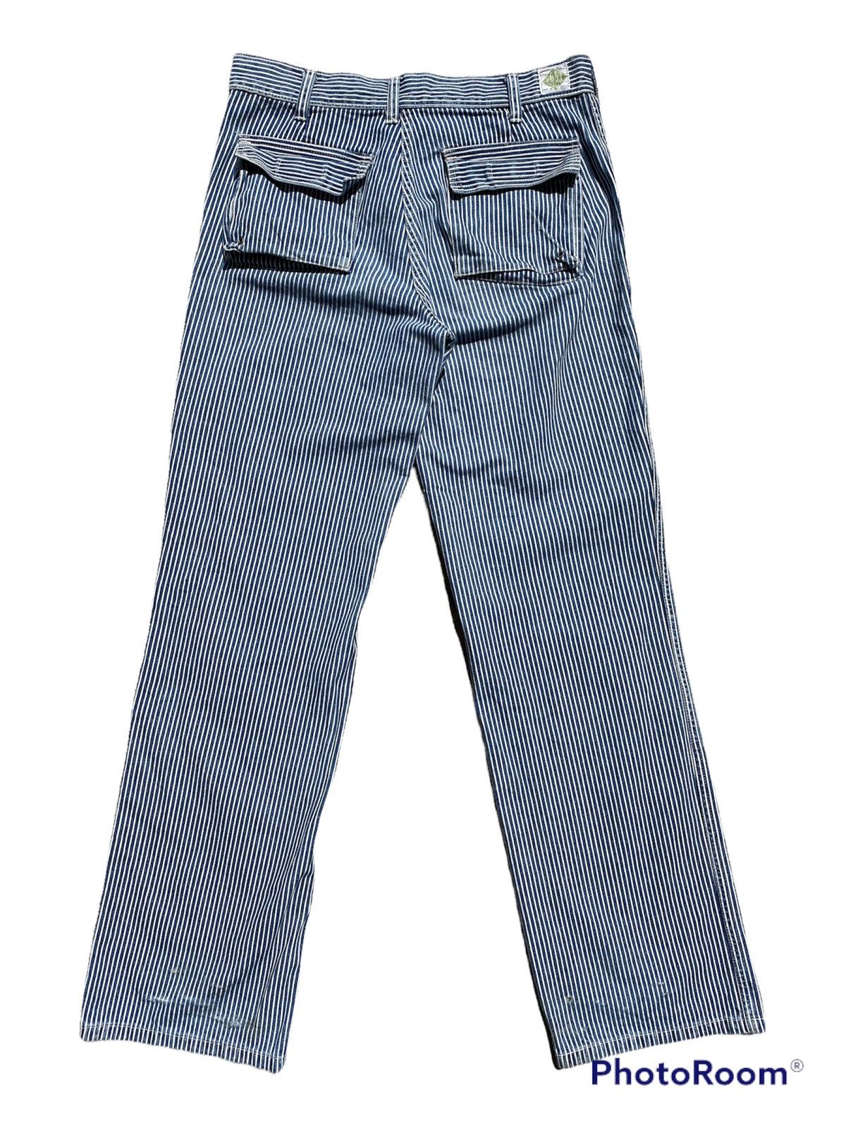 Japanese Brand × Post Overalls 💥POST OVERALLS “Double Knees” Hickory Stripe Bush Pant Size US 30 / EU 46 - 16 Thumbnail
