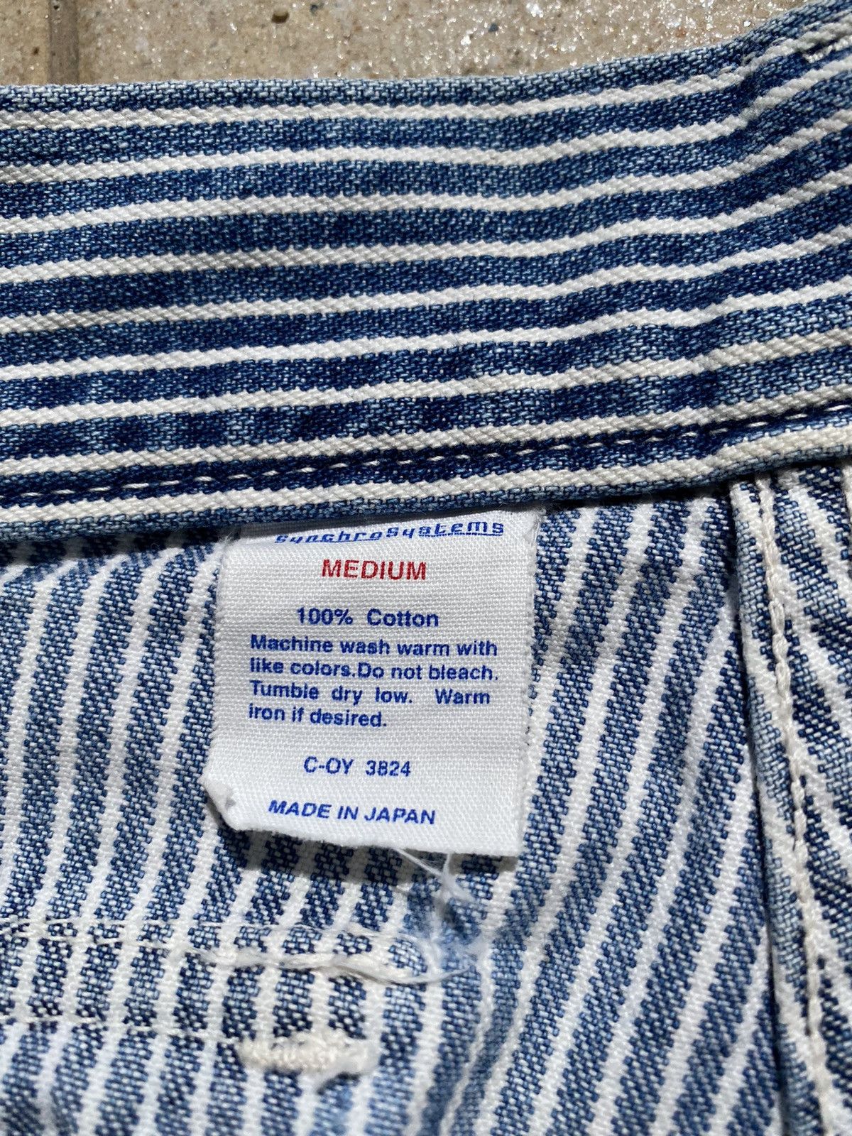 Japanese Brand × Post Overalls 💥POST OVERALLS “Double Knees” Hickory Stripe Bush Pant Size US 30 / EU 46 - 8 Thumbnail