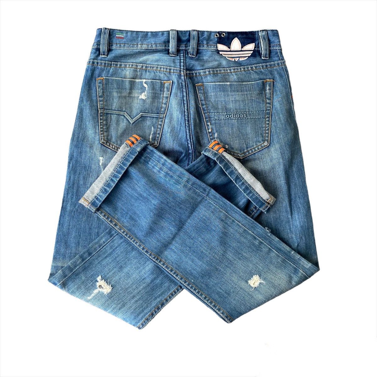 Adidas × Diesel Jeans ripped adidas x diesel industry | Grailed