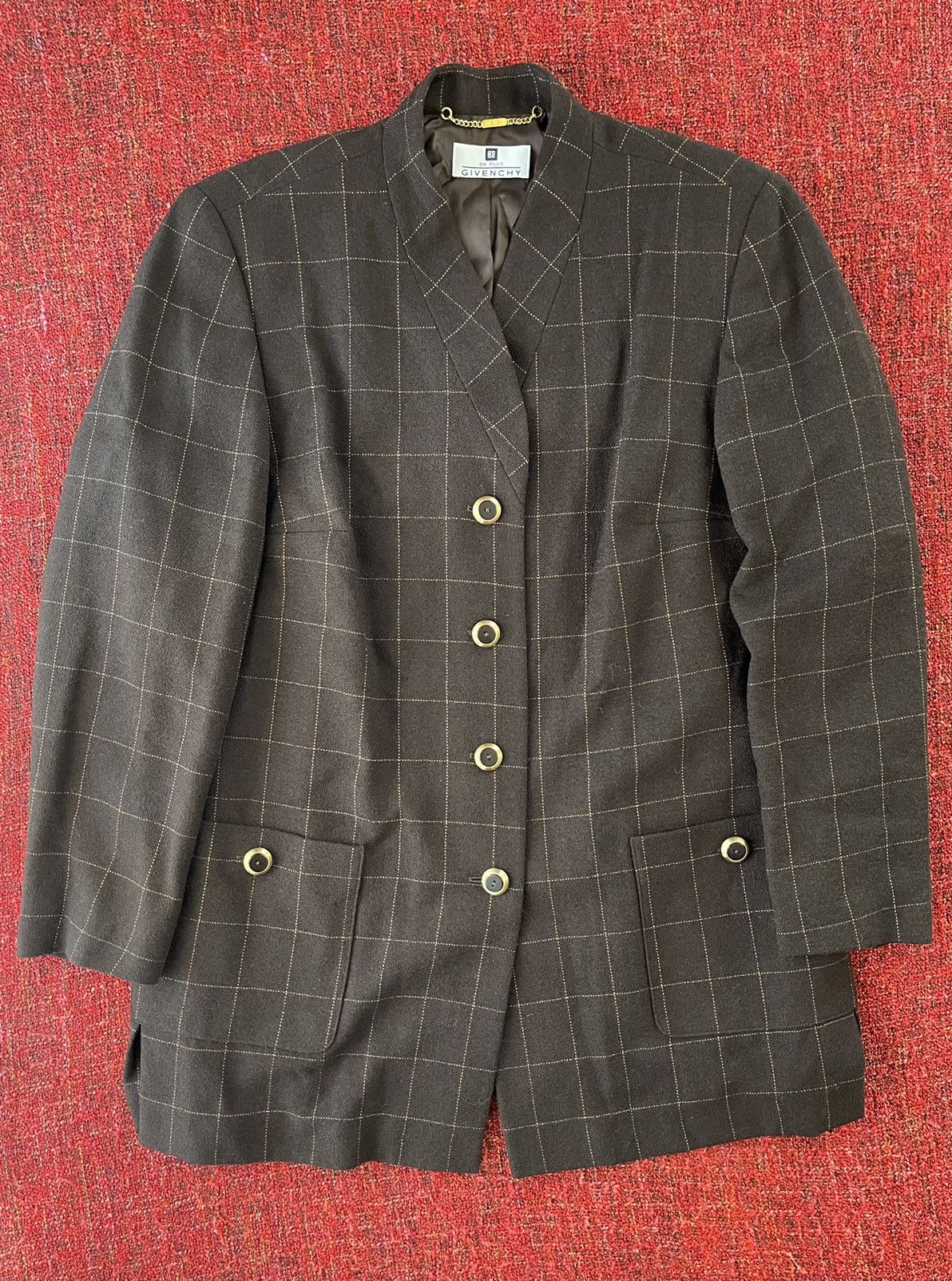 Givenchy × Vintage Givenchy 90s vintage wool blazer Size XL / US 12-14 / IT 48-50 - 2 Thumbnail