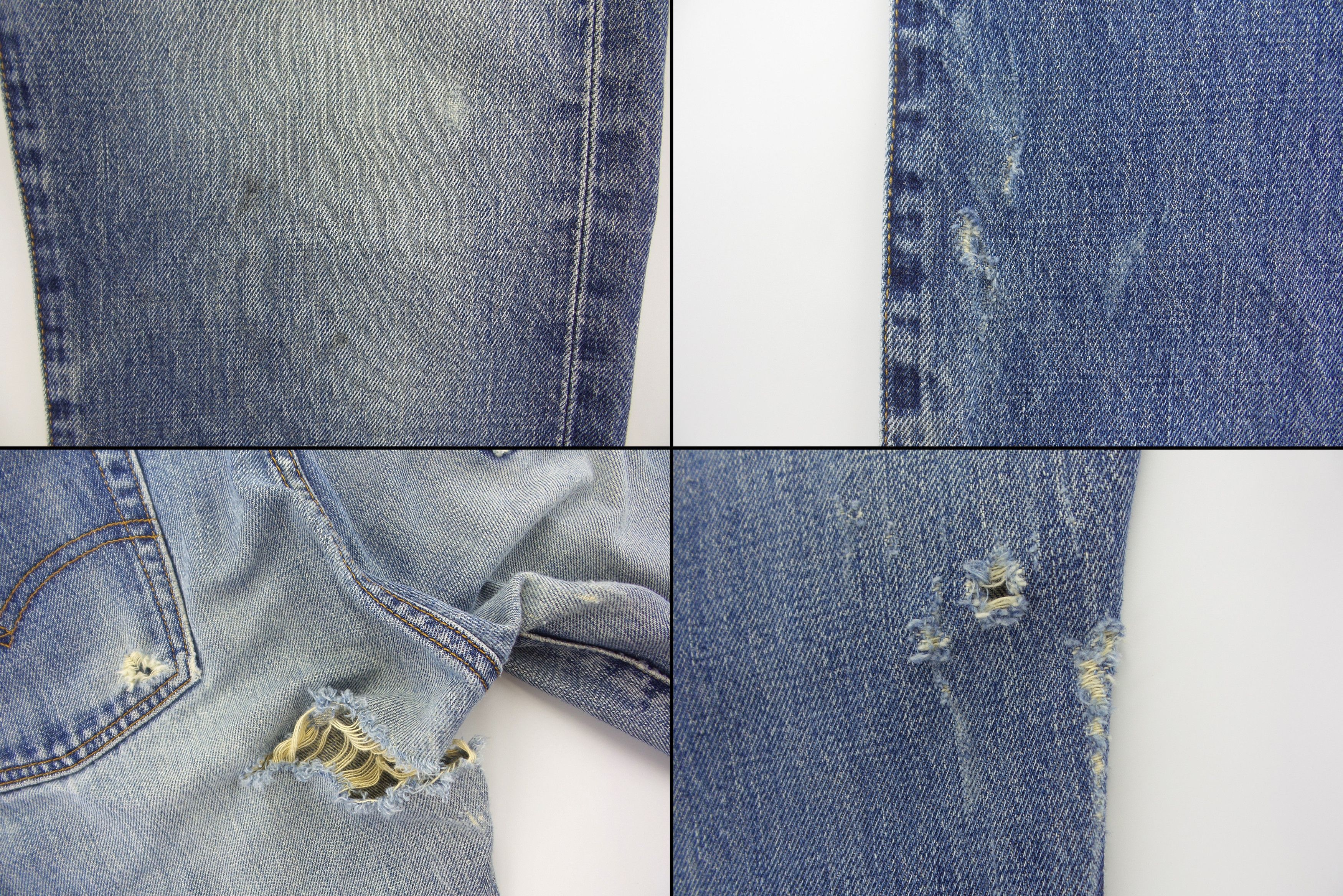 Japanese Brand × Levi's DISTRESSED Levi's 502 Big E Selvedge Jeans W28xL39.5 Size US 28 / EU 44 - 9 Thumbnail
