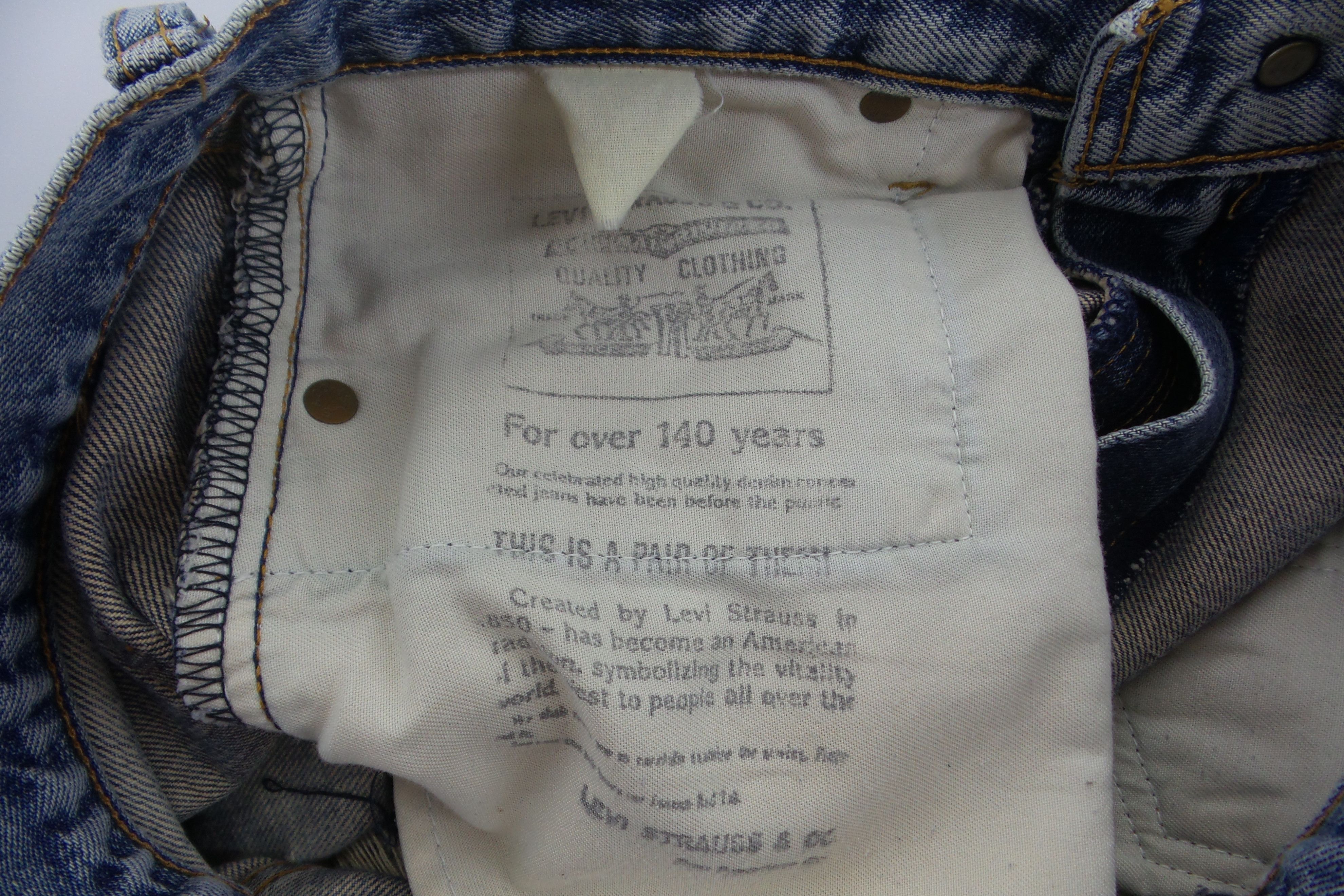 Japanese Brand × Levi's DISTRESSED Levi's 502 Big E Selvedge Jeans W28xL39.5 Size US 28 / EU 44 - 3 Thumbnail