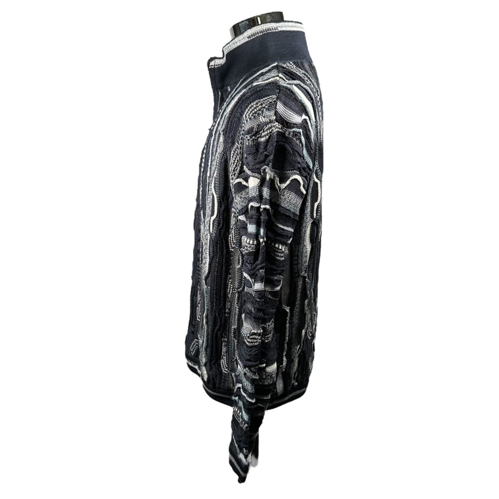 Coogi Coogi Full Zip Sweater Blue Gray Black Australia Vintage M Size US M / EU 48-50 / 2 - 3 Thumbnail