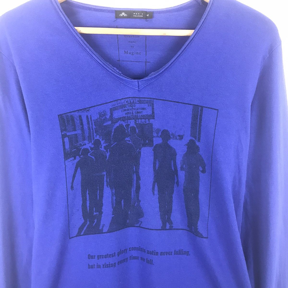 Japanese Brand × Melrose Japanese Brand Melrose LongSleeve Tee Size US S / EU 44-46 / 1 - 2 Thumbnail