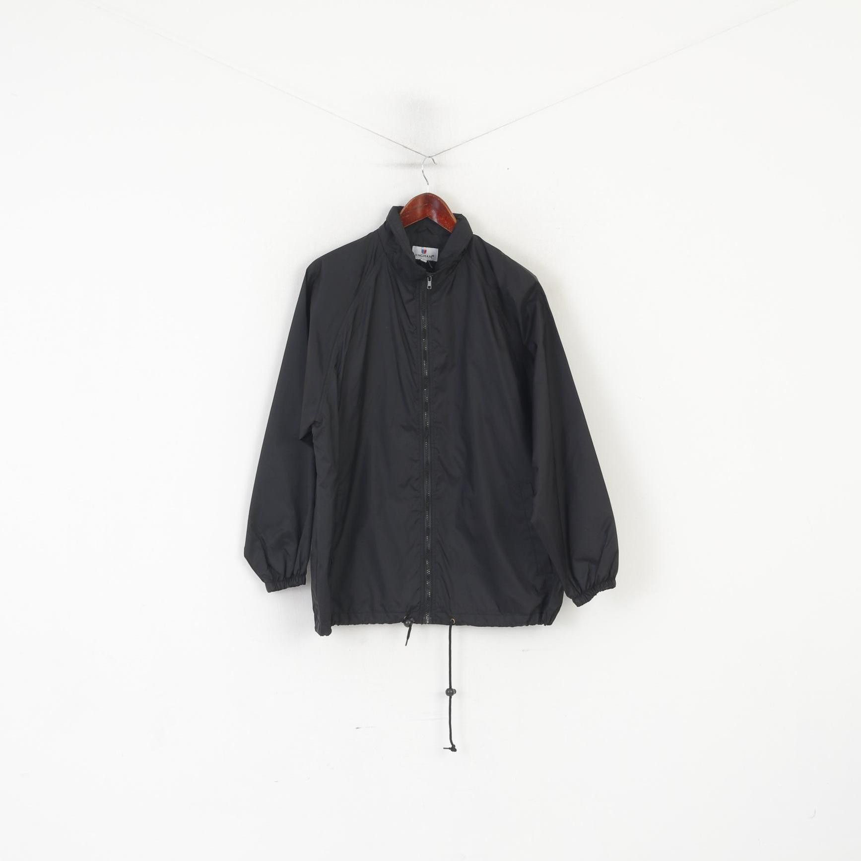 Other Jingham Men S Jacket Black Nylon Waterproof Top Vtg 5922 Size US S / EU 44-46 / 1 - 1 Thumbnail