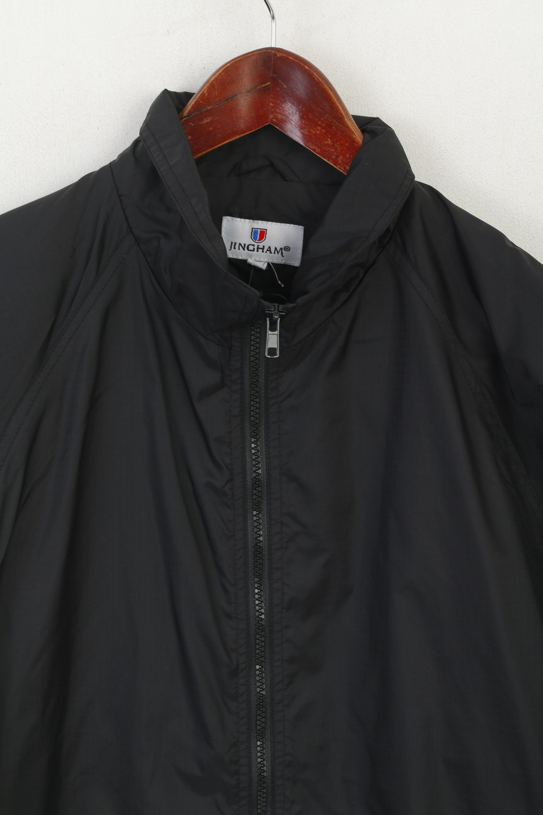 Other Jingham Men S Jacket Black Nylon Waterproof Top Vtg 5922 Size US S / EU 44-46 / 1 - 2 Thumbnail