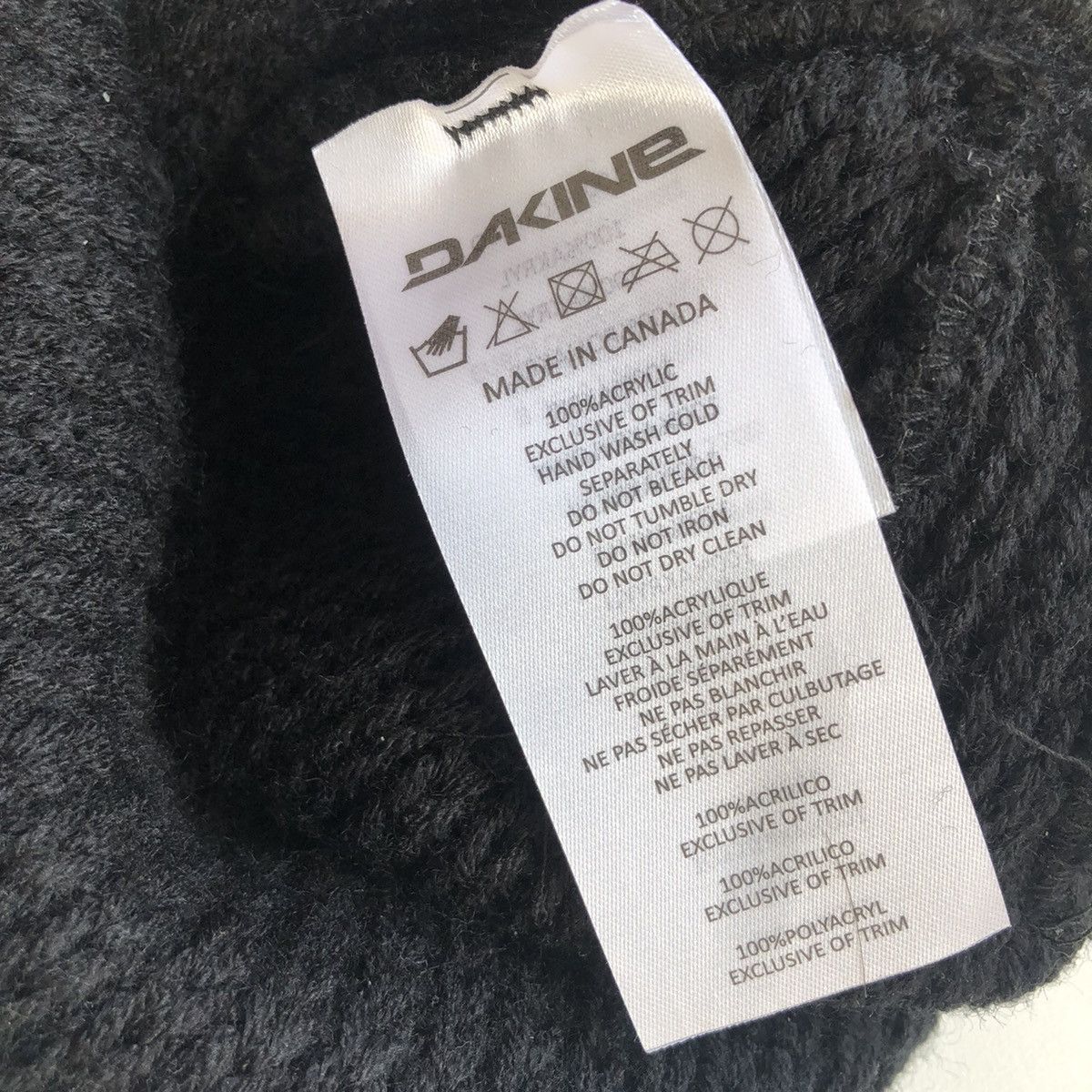 Dakine NEW Dakine Wendell Beanie BLACK Size ONE SIZE - 4 Thumbnail