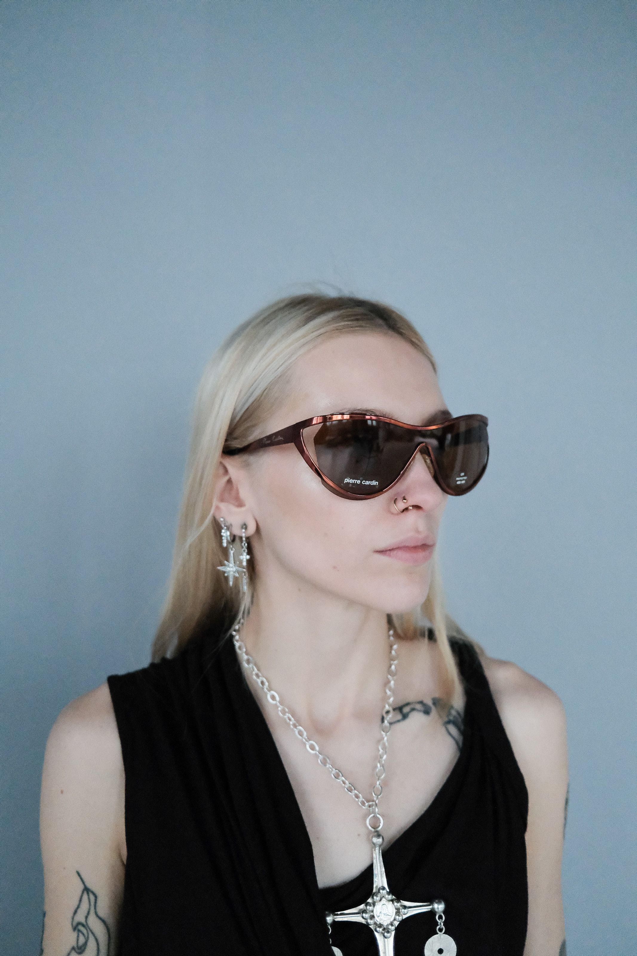 Pierre Cardin Pierre Cardin '90s Futuristic Sunglasses Size ONE SIZE - 2 Thumbnail