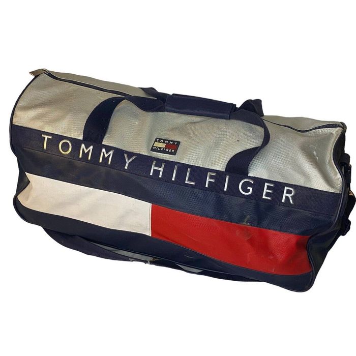 Vintage Vintage Tommy Hilfiger Duffle Bag 1990s Big Flag Gym Tote | Grailed