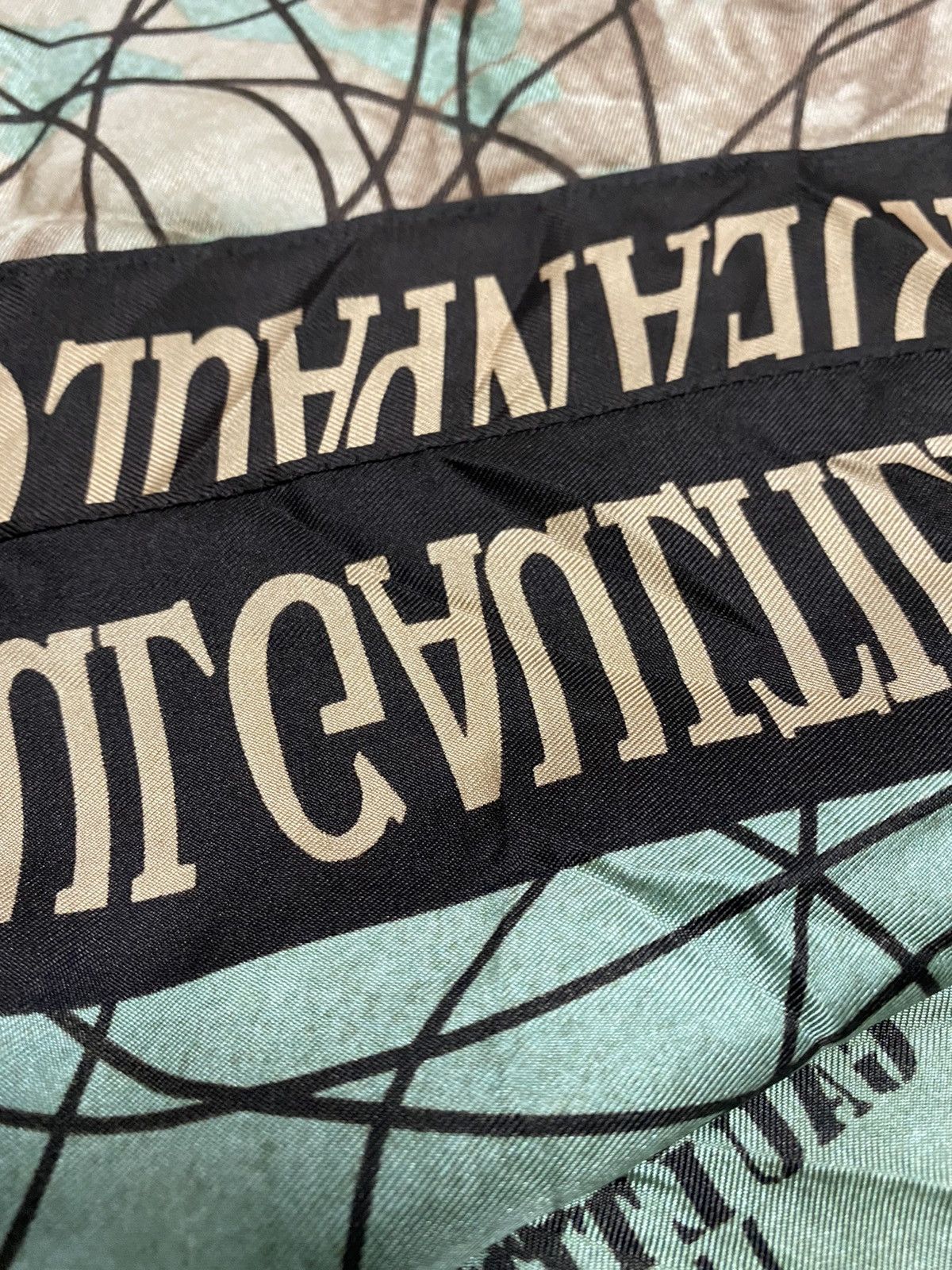 Vintage Vintage 90s Jean Paul Gaultier Overprint Scarf (35x34) Size ONE SIZE - 13 Thumbnail