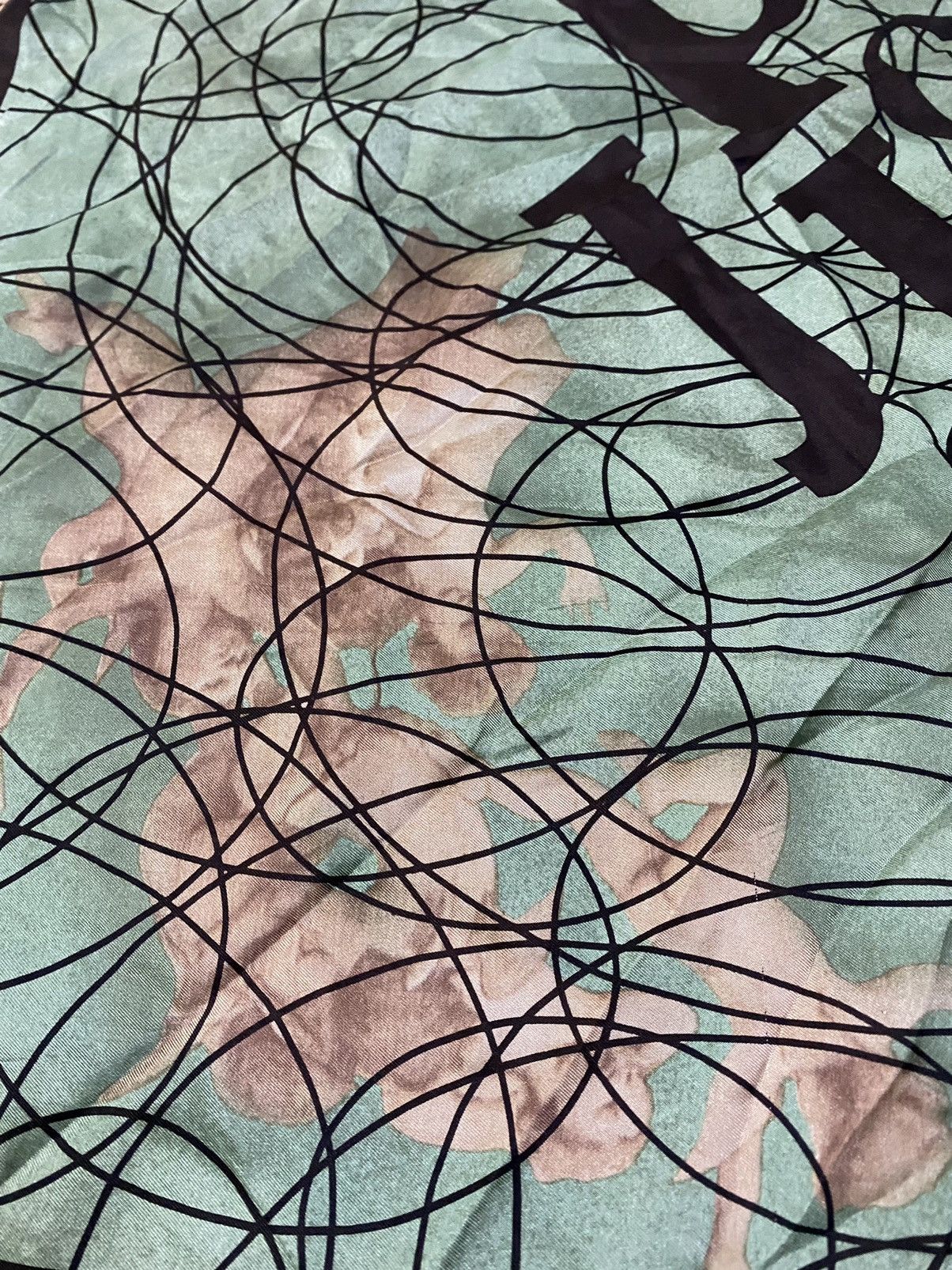 Vintage Vintage 90s Jean Paul Gaultier Overprint Scarf (35x34) Size ONE SIZE - 9 Thumbnail