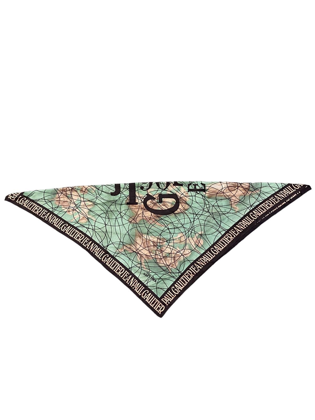 Vintage Vintage 90s Jean Paul Gaultier Overprint Scarf (35x34) Size ONE SIZE - 8 Thumbnail