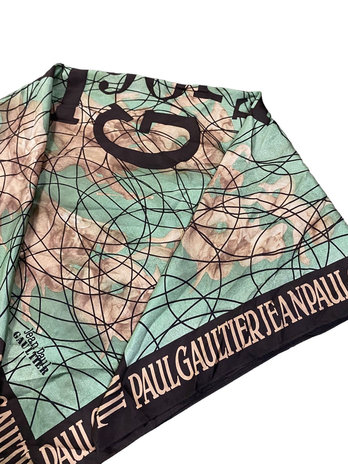 Vintage Vintage 90s Jean Paul Gaultier Overprint Scarf (35x34) Size ONE SIZE - 6 Thumbnail