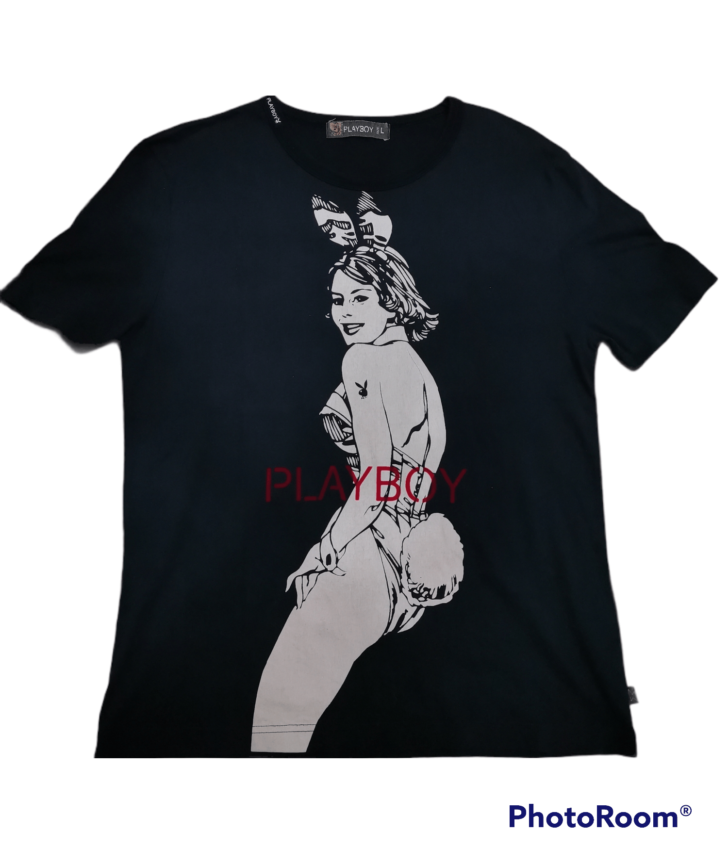 Playboy × Vintage 💥💥Vintage 2008 Playboy Bunny Girl Big Print Size US L / EU 52-54 / 3 - 1 Thumbnail