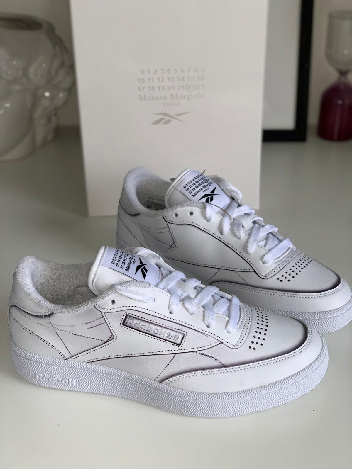 Maison Margiela × Reebok MAISON MARGIELA X REEBOK CLUB C WHITE Size US 9 / IT 39 - 20 Thumbnail