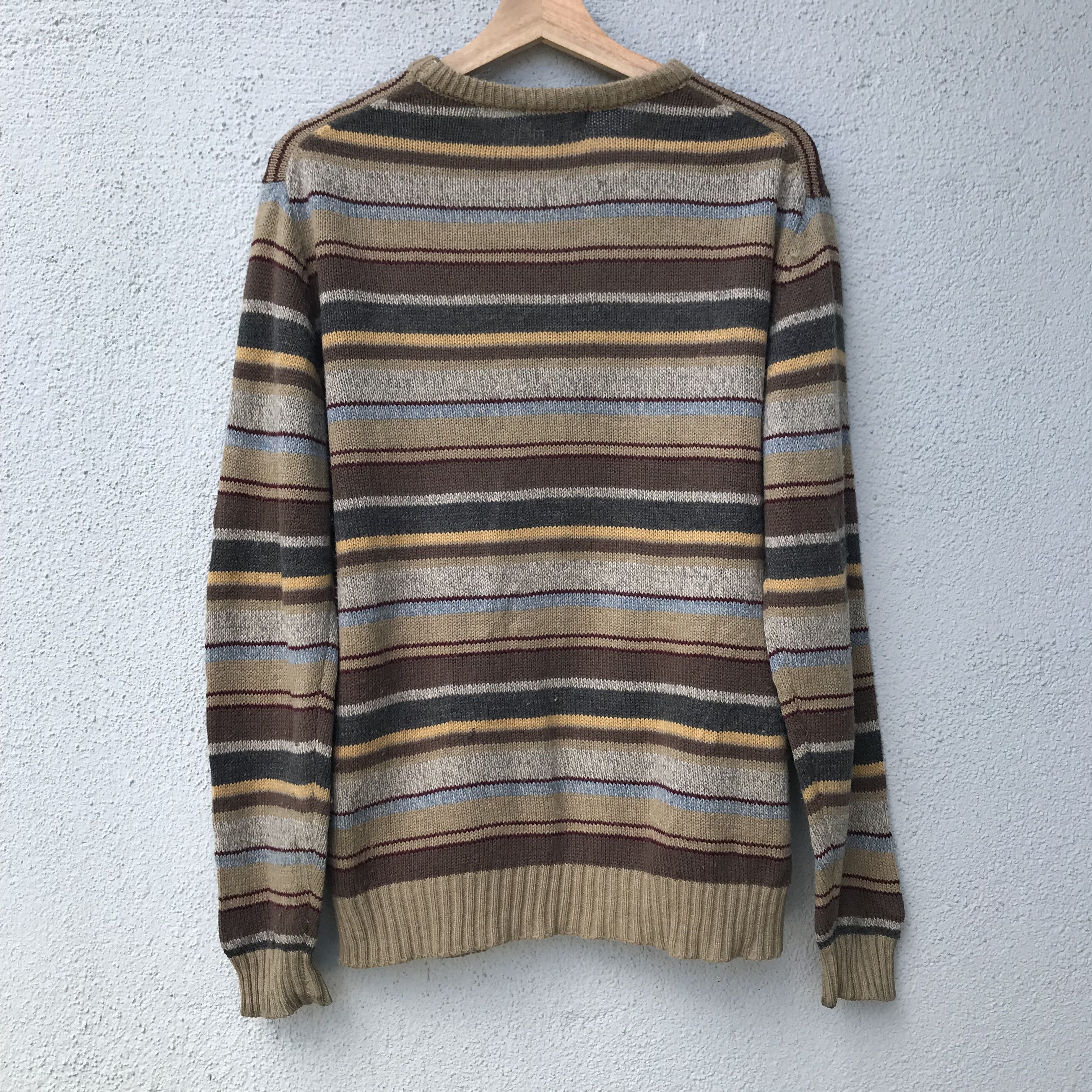Element × Peanuts Element Simple Life X Snoopy Pullover Striped Knit Sweater Size US L / EU 52-54 / 3 - 10 Thumbnail