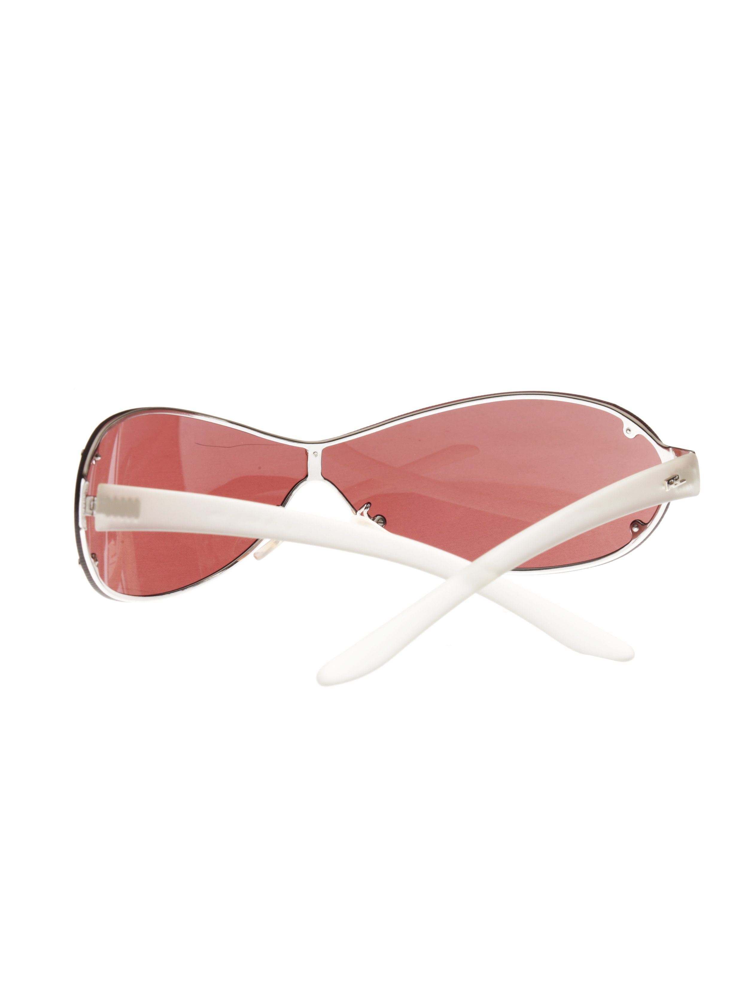 Polo Ralph Lauren × Ralph Lauren Ralph Lauren '90s Rose Wraparound Sunglasses Size ONE SIZE - 7 Thumbnail